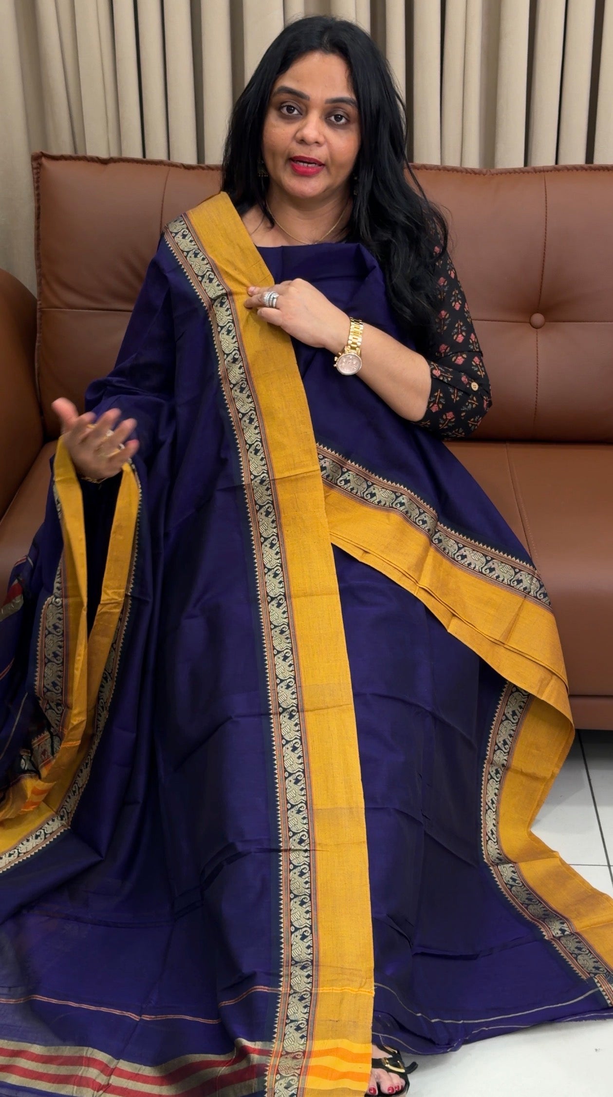 HANDLOOM COTTON UNSTITCHED SALWAR SUITS - IHA 34541