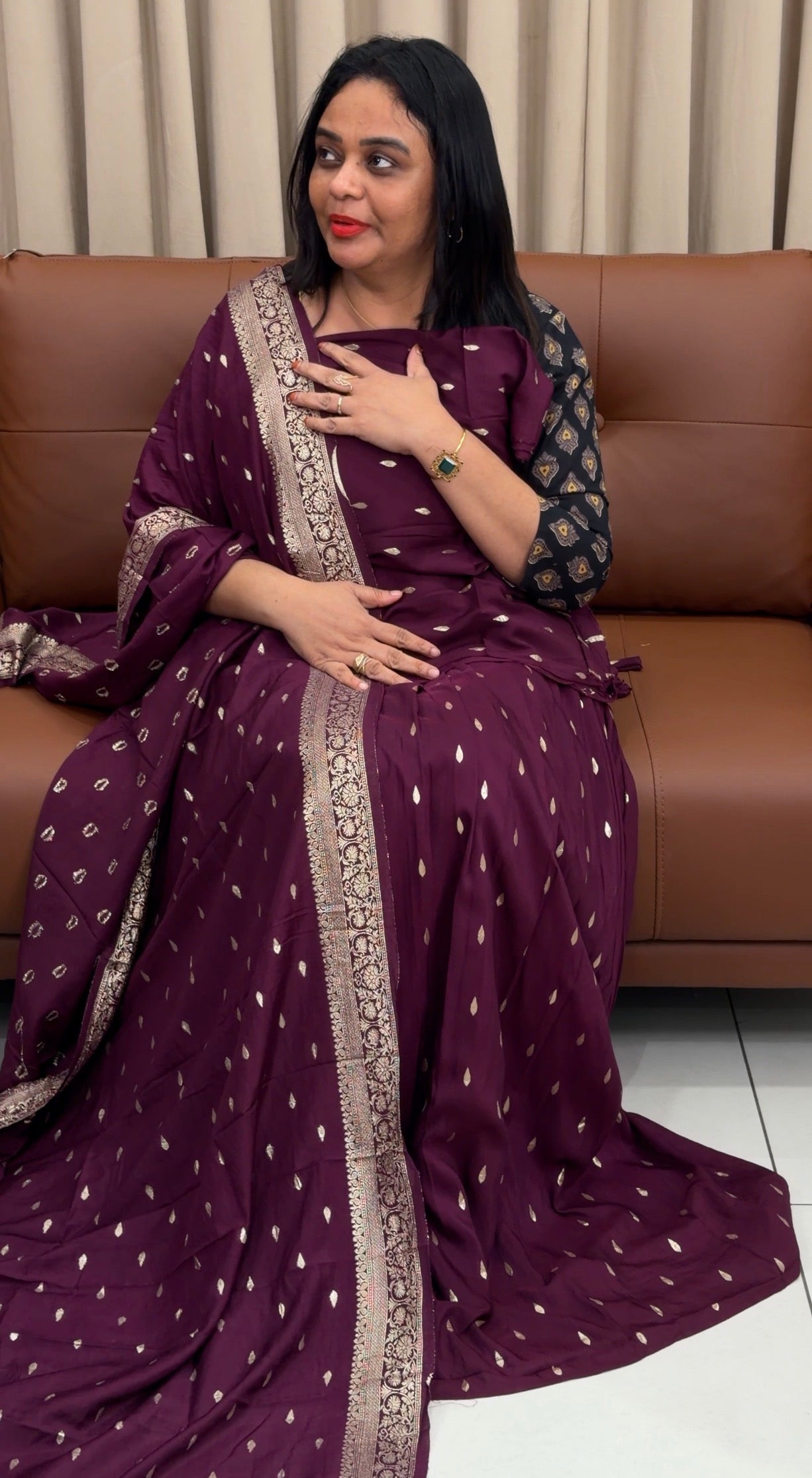 SEMI STITCHED DHAVANI SETS - IHA 33399