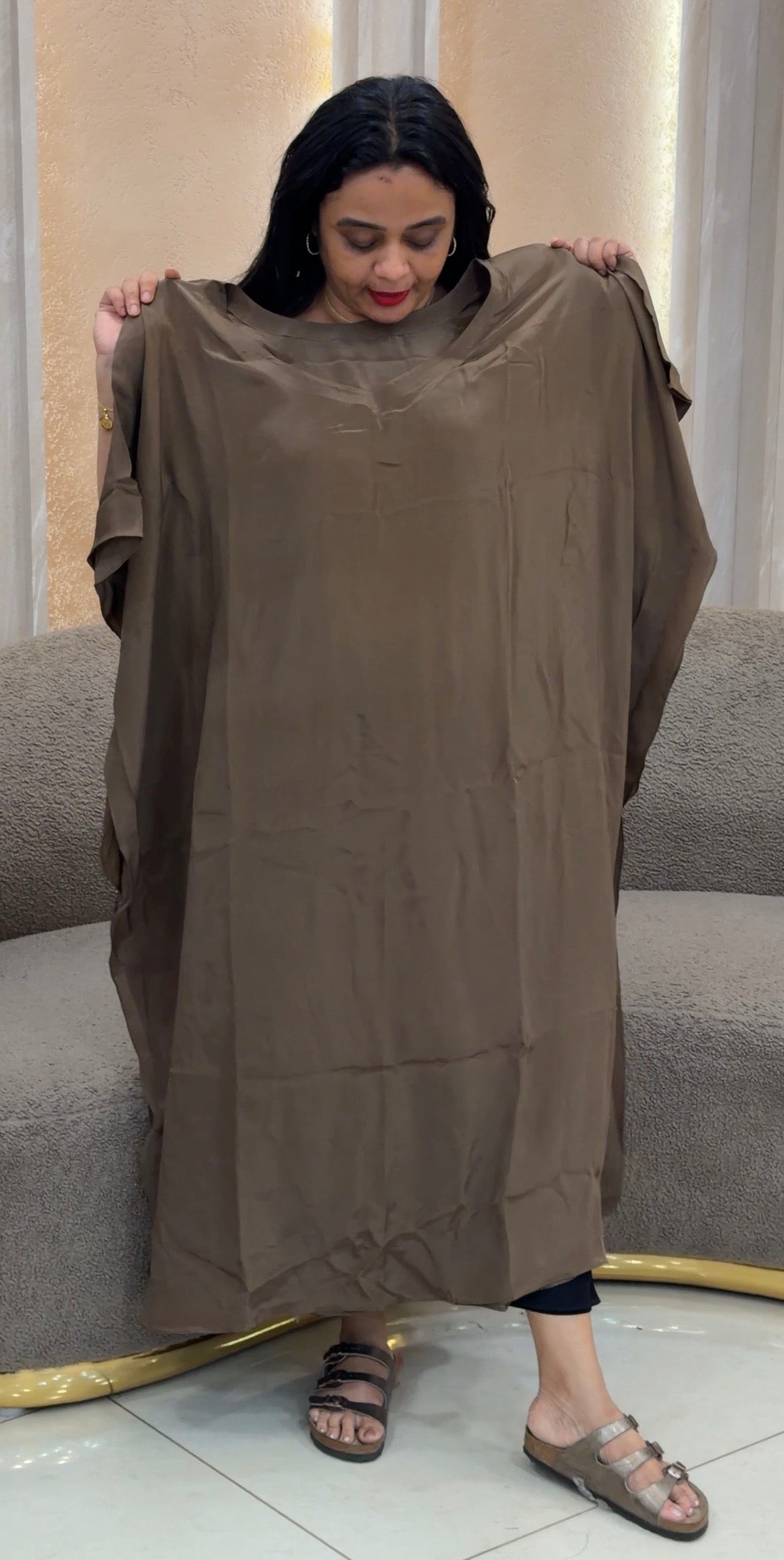 IHA'S IN-HOUSE CREPE KAFTAN TOPS - IHA 35920