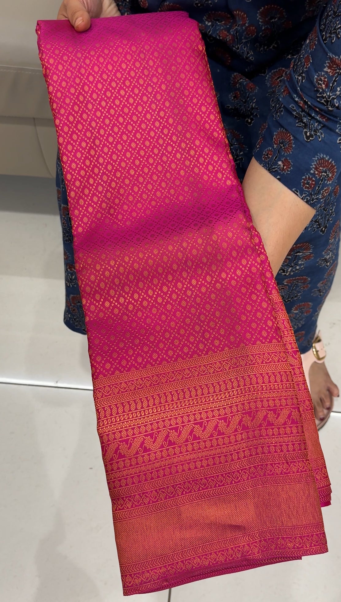 DESIGNER KANCHIPURAM SIK SAREES - IHA 26859