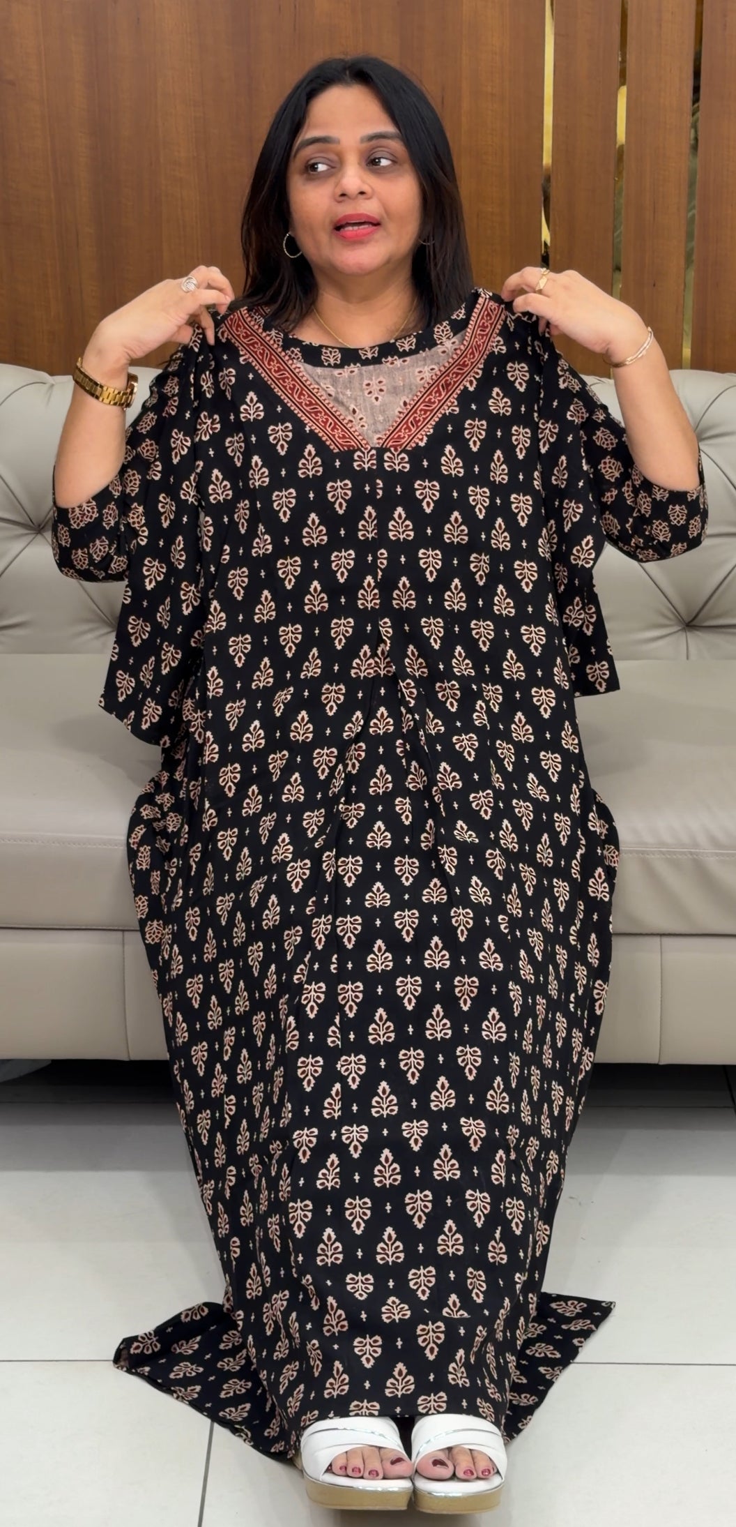 IHA'S IN-HOUSE COTTON PRINTED TOPS  - IHA 30518