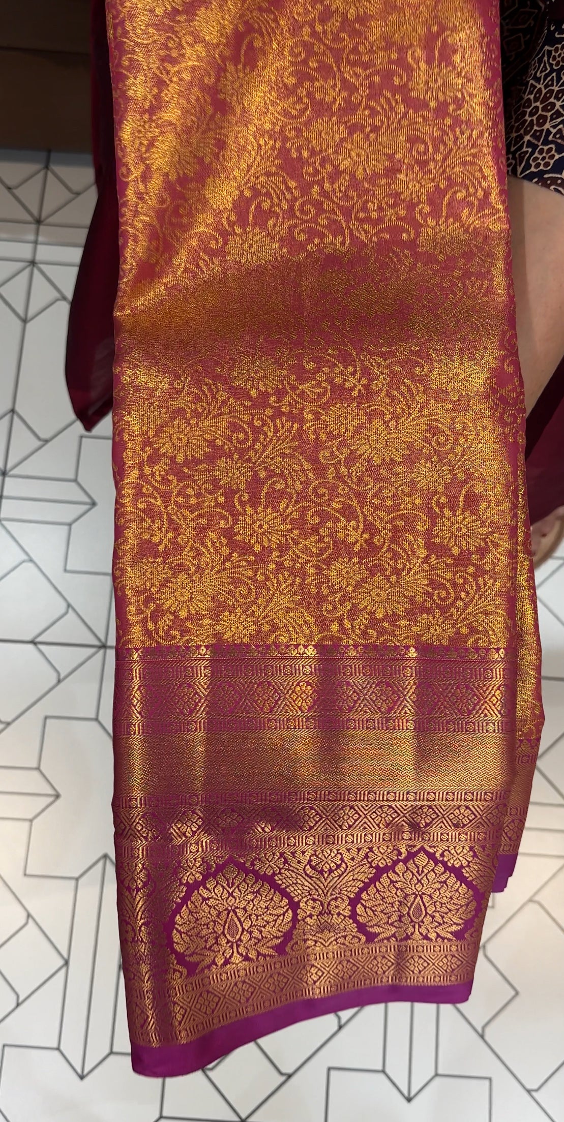 SEMI TISSUE KANCHIPURAM SILK SAREES - IHA 27831