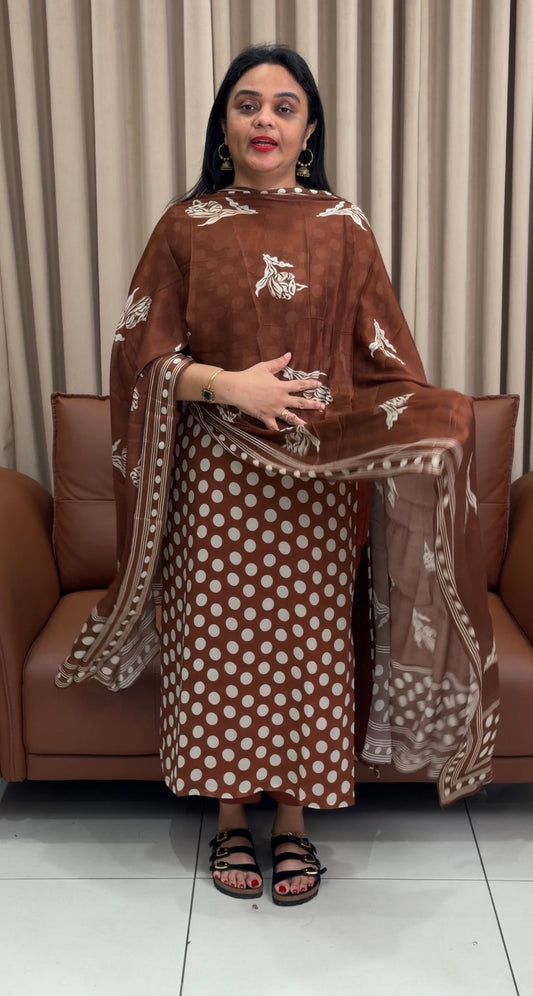 PRINTED GEORGETTE UNSTITCHED SALWAR SUITS - IHA 34195