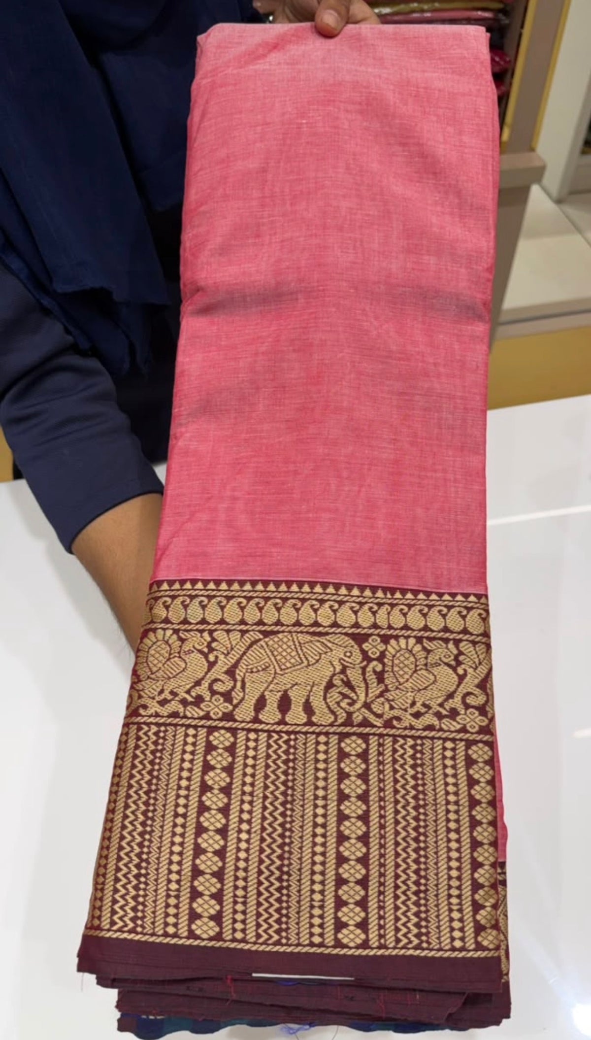 HANDLOOM COTTON SAREES - IHA 35927