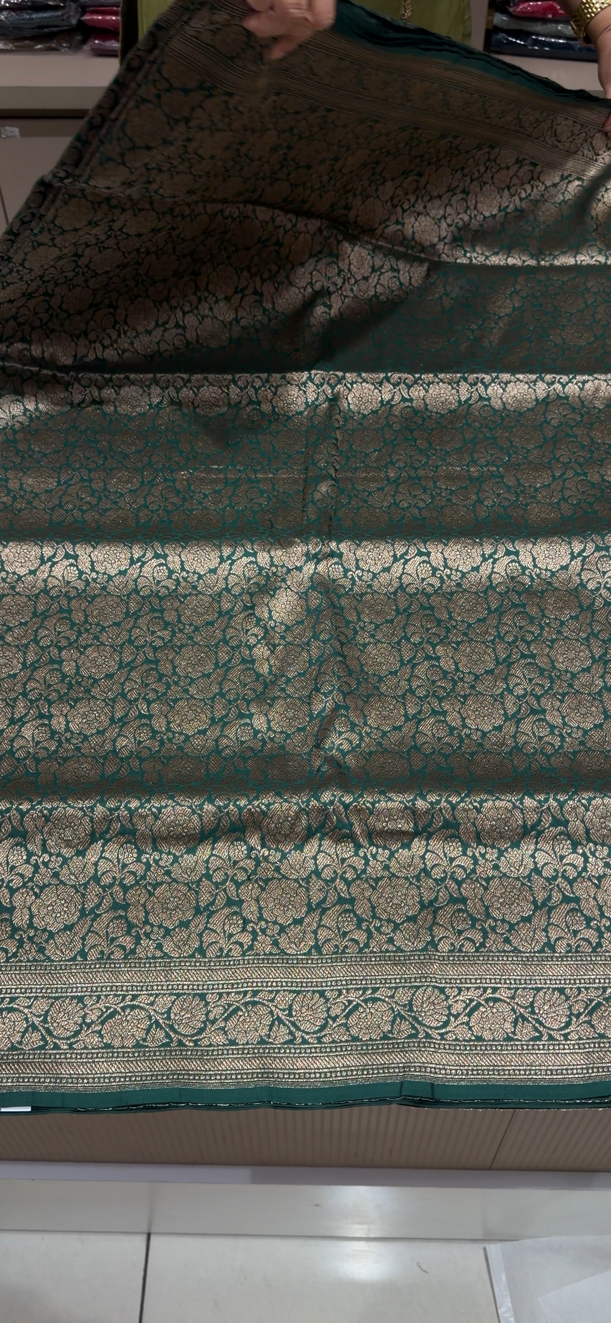 HANDLOOM KATAN SAREES - IHA 35383