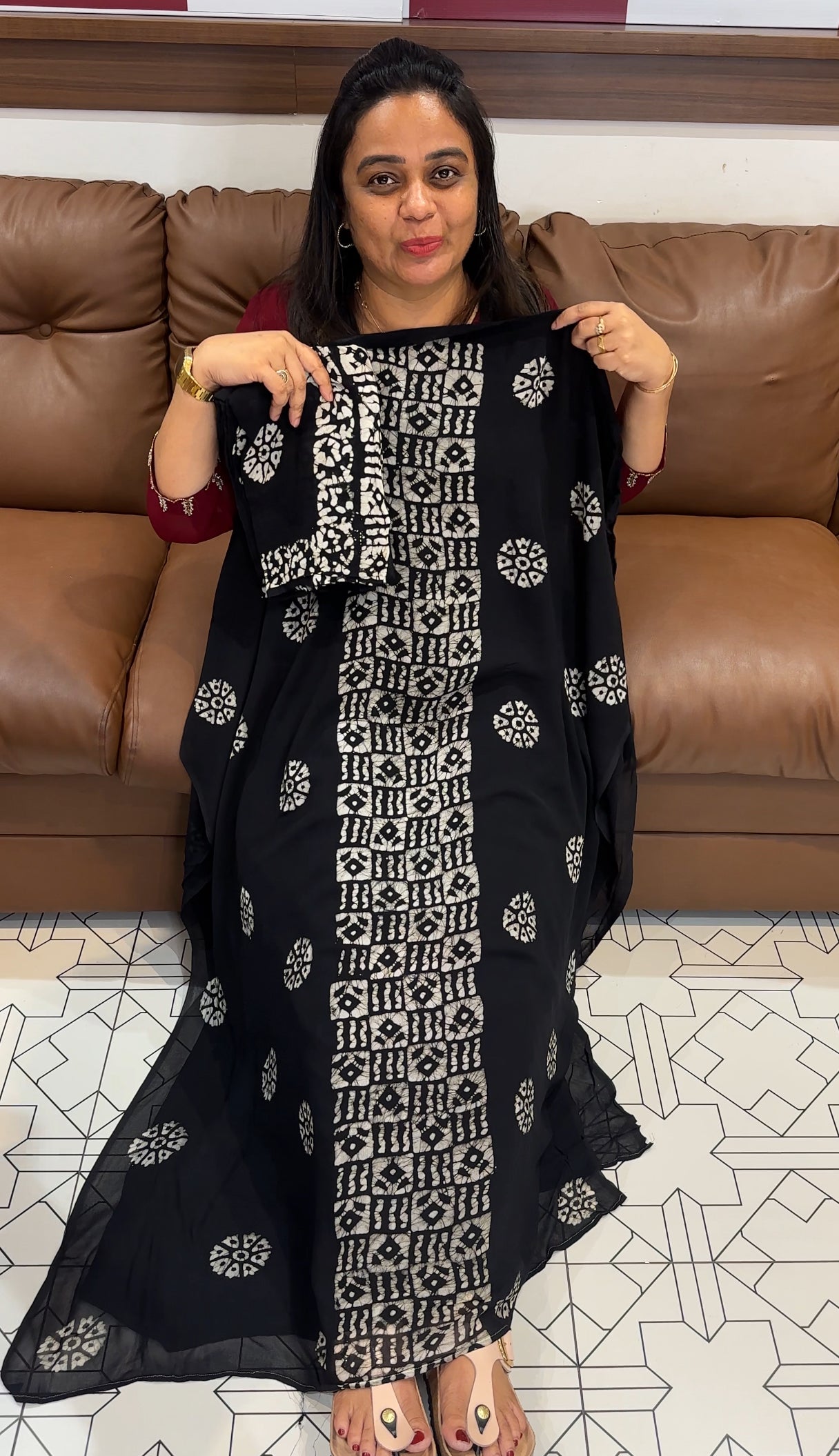 VISCOSE GEORGETTE UNSTITCHED SALWAR SUITS - IHA 28060