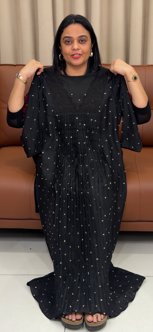 IHA'S IN-HOUSE SEMI RAW SILK ALINE TOPS - IHA 33485