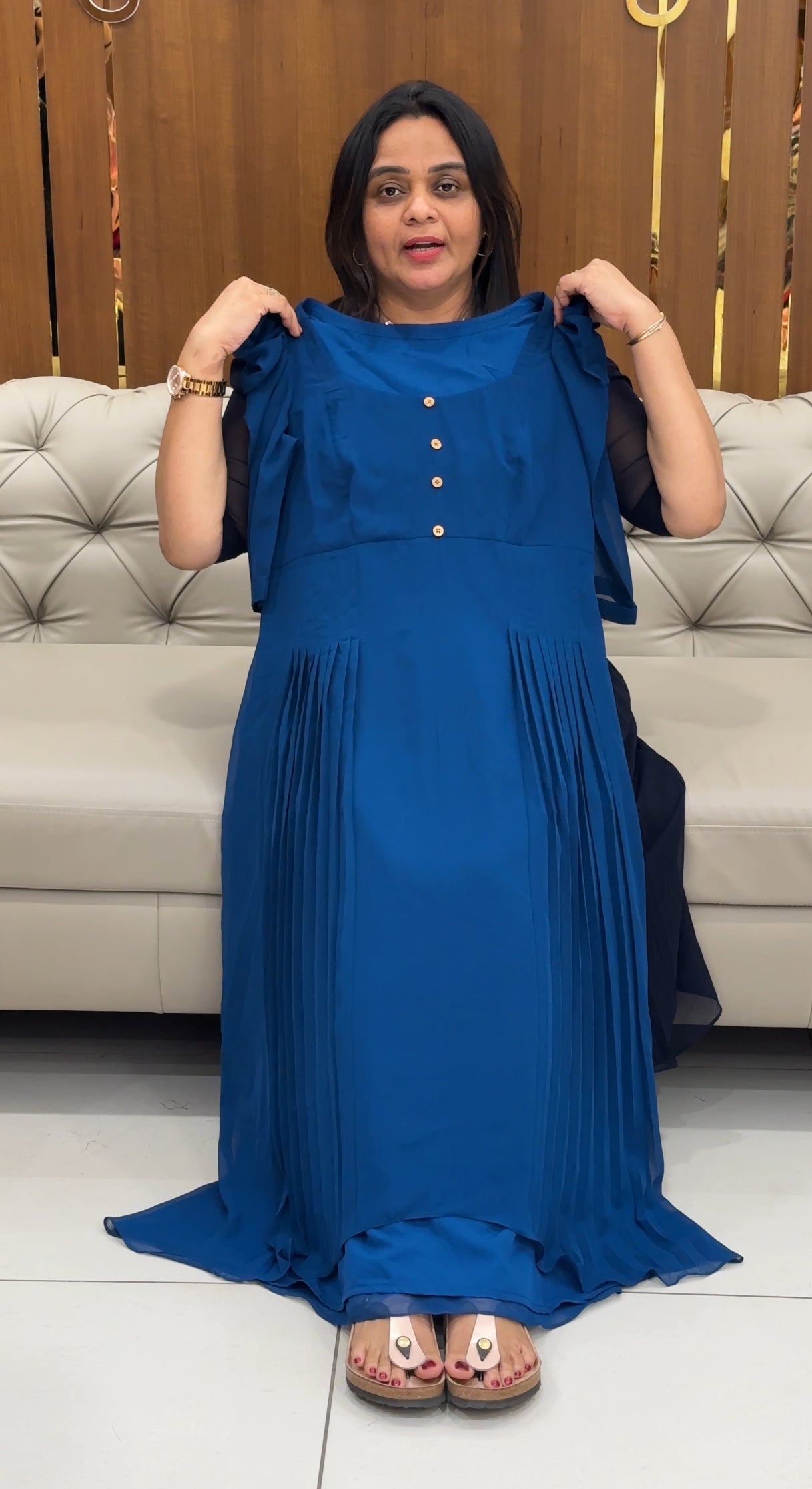 IHA'S IN-HOUSE GEORGETTE FROCKS - IHA 28504