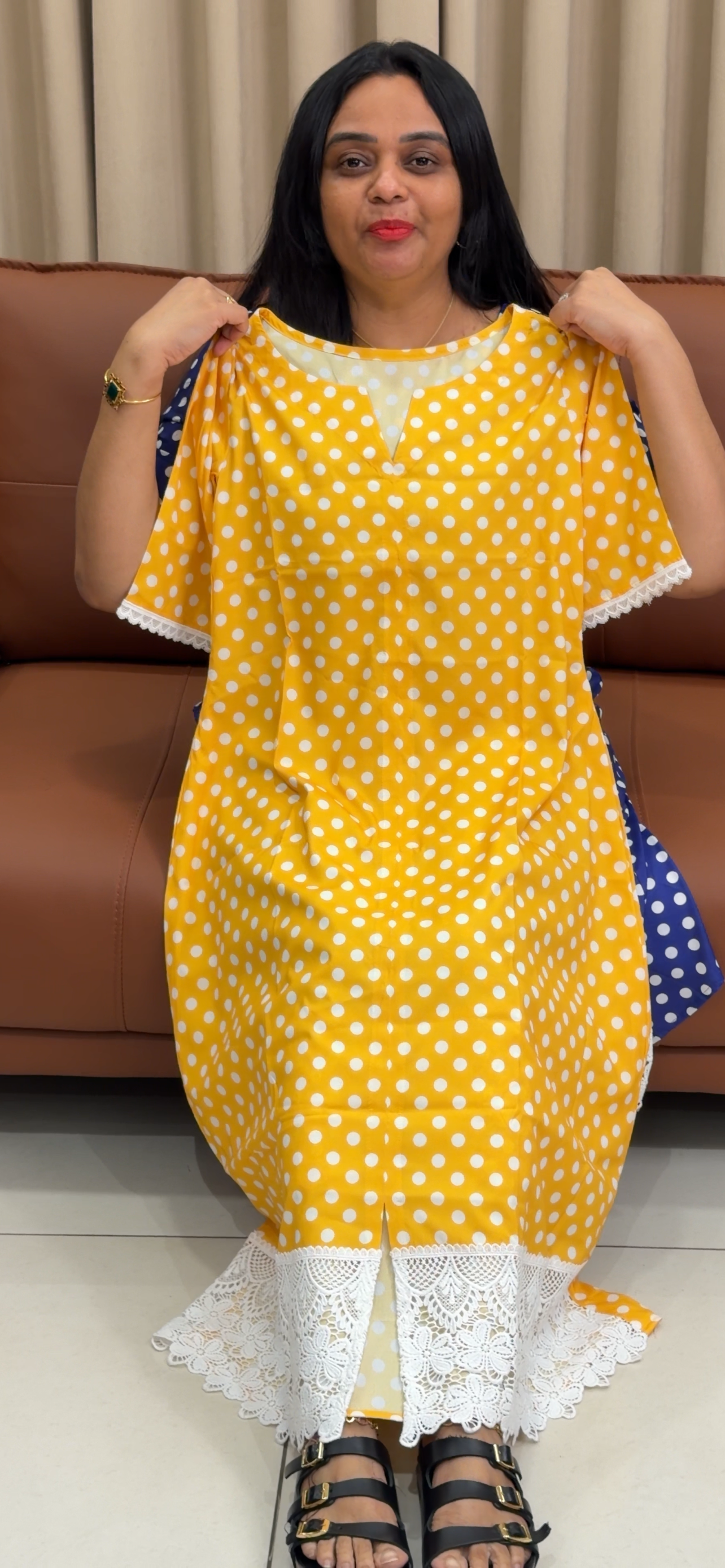 IHA'S IN-HOUSE CRAPE FROCKS - IHA 35266