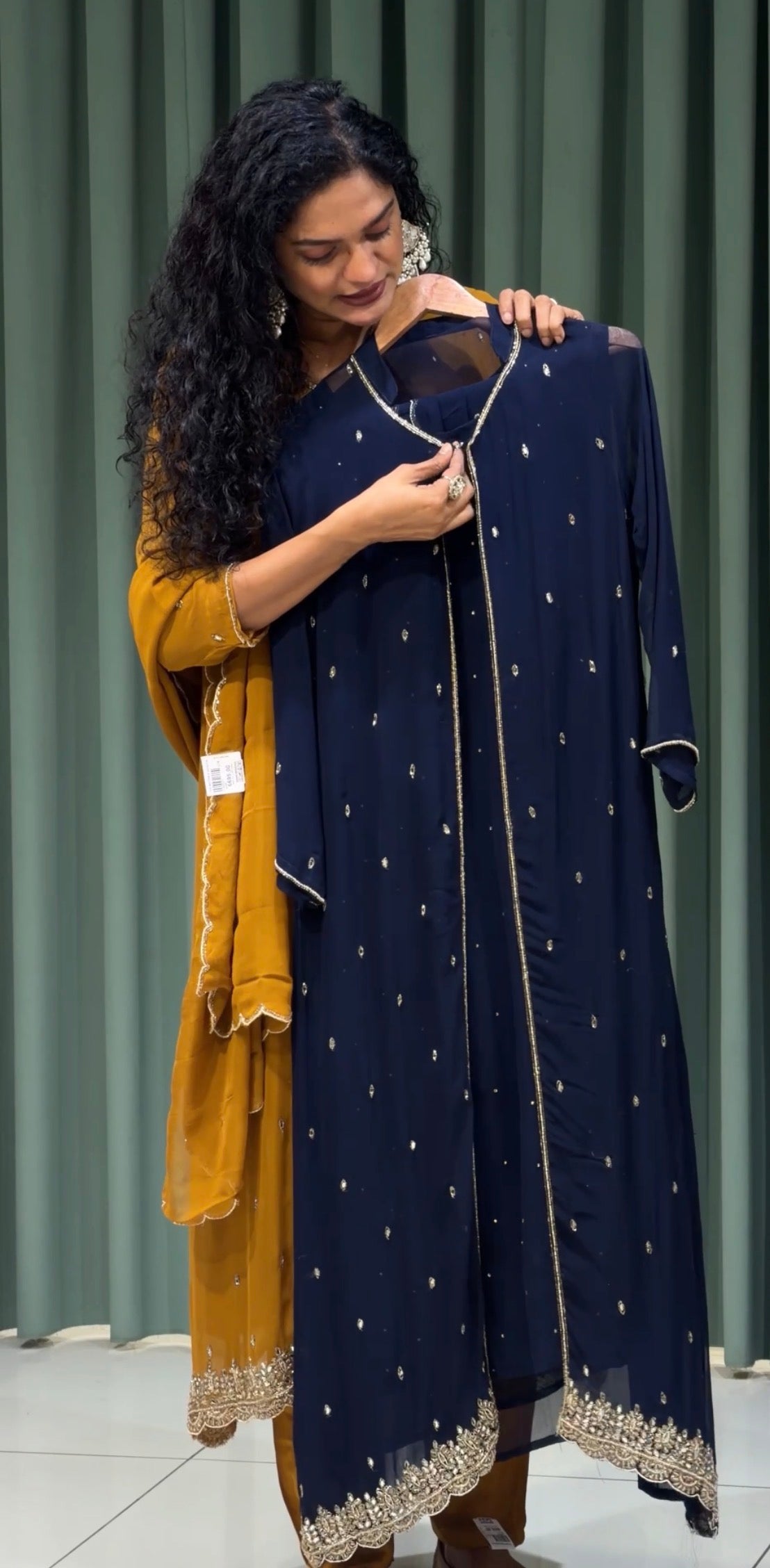 PARTY WEAR TOP,BOTTOM AND DUPATTA - 33621