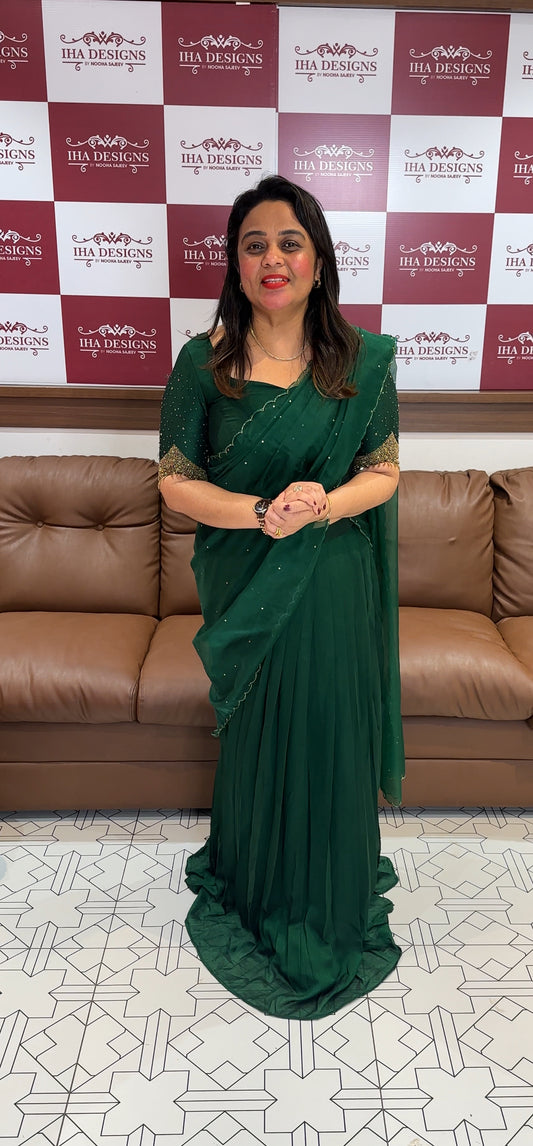 IHA'S IN-HOUSE SEMI RAW SILK SKIRT, TOP AND DUPATTA - IHA 25472
