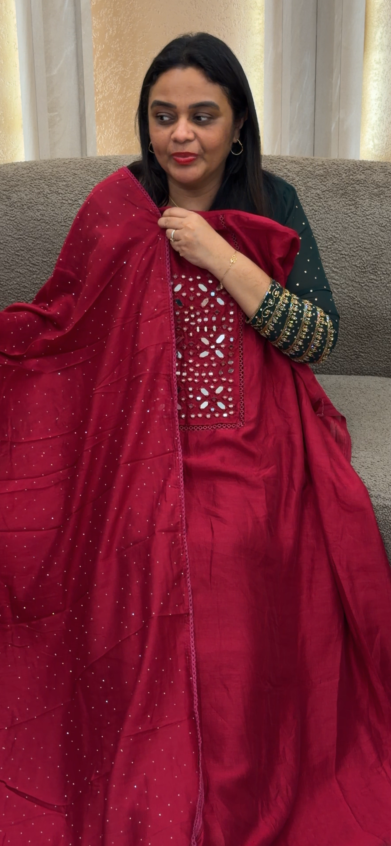 SEMI RAW SILK UNSTITCHED SALWAR SUITS - IHA 33241
