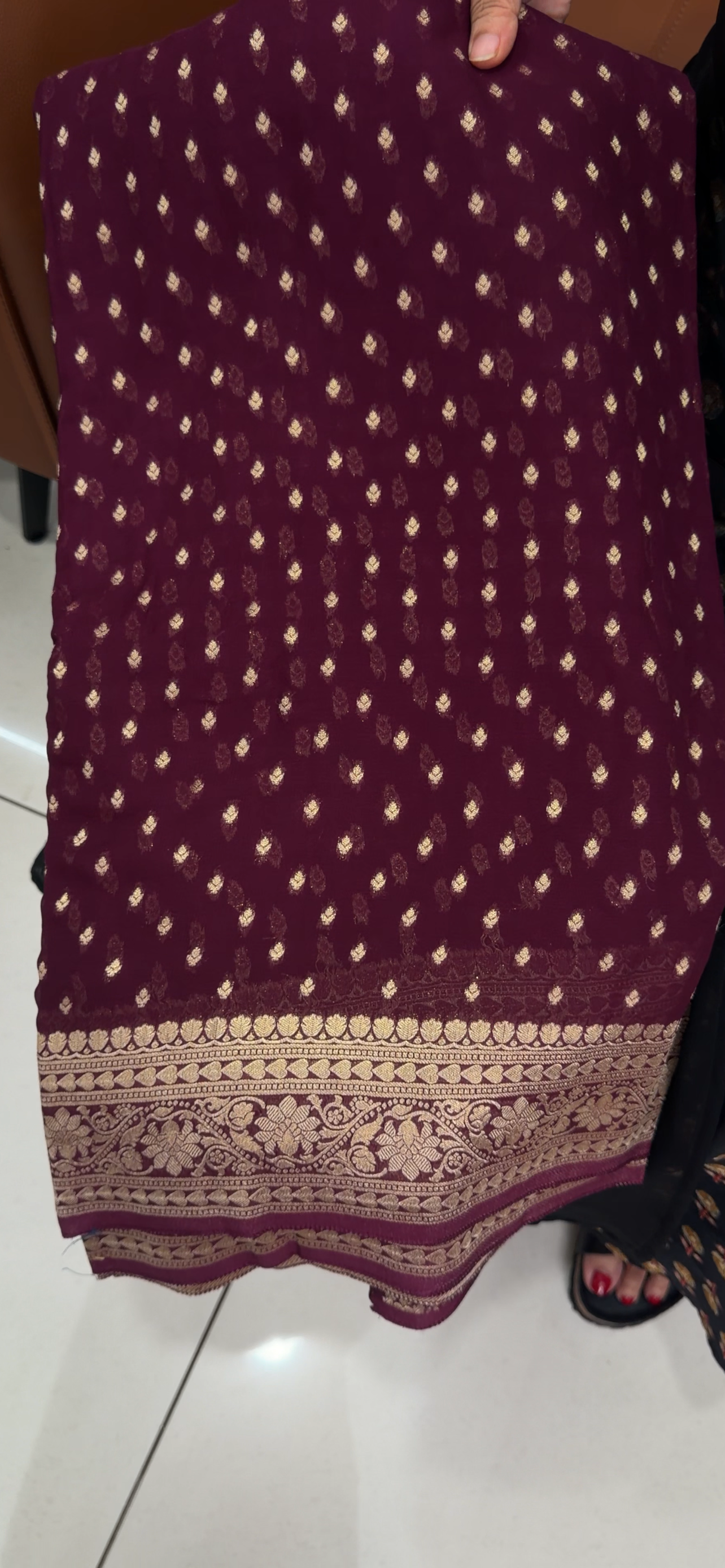 VISCOSE GEORGETTE SAREE - IHA 34139