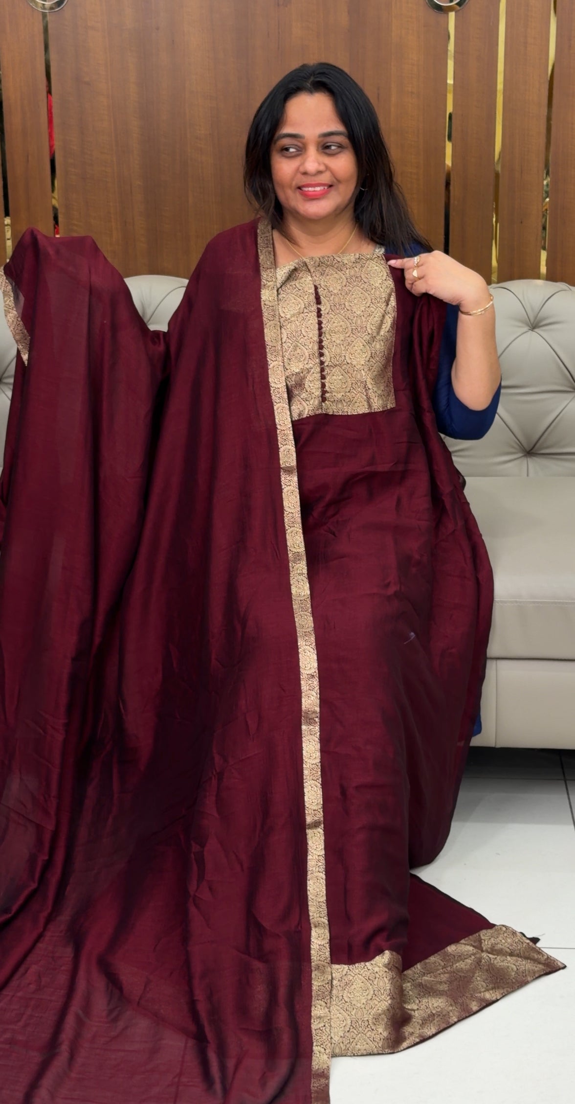 IHA'S IN-HOUSE SEMI RAW SILK UNSTITCHED SALWAR SUITS - IHA 28969