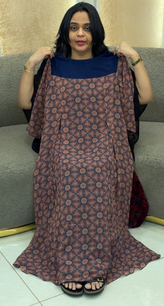 IHA'S IN-HOUSE AJRAKH PRINTED TOPS - IHA 35196