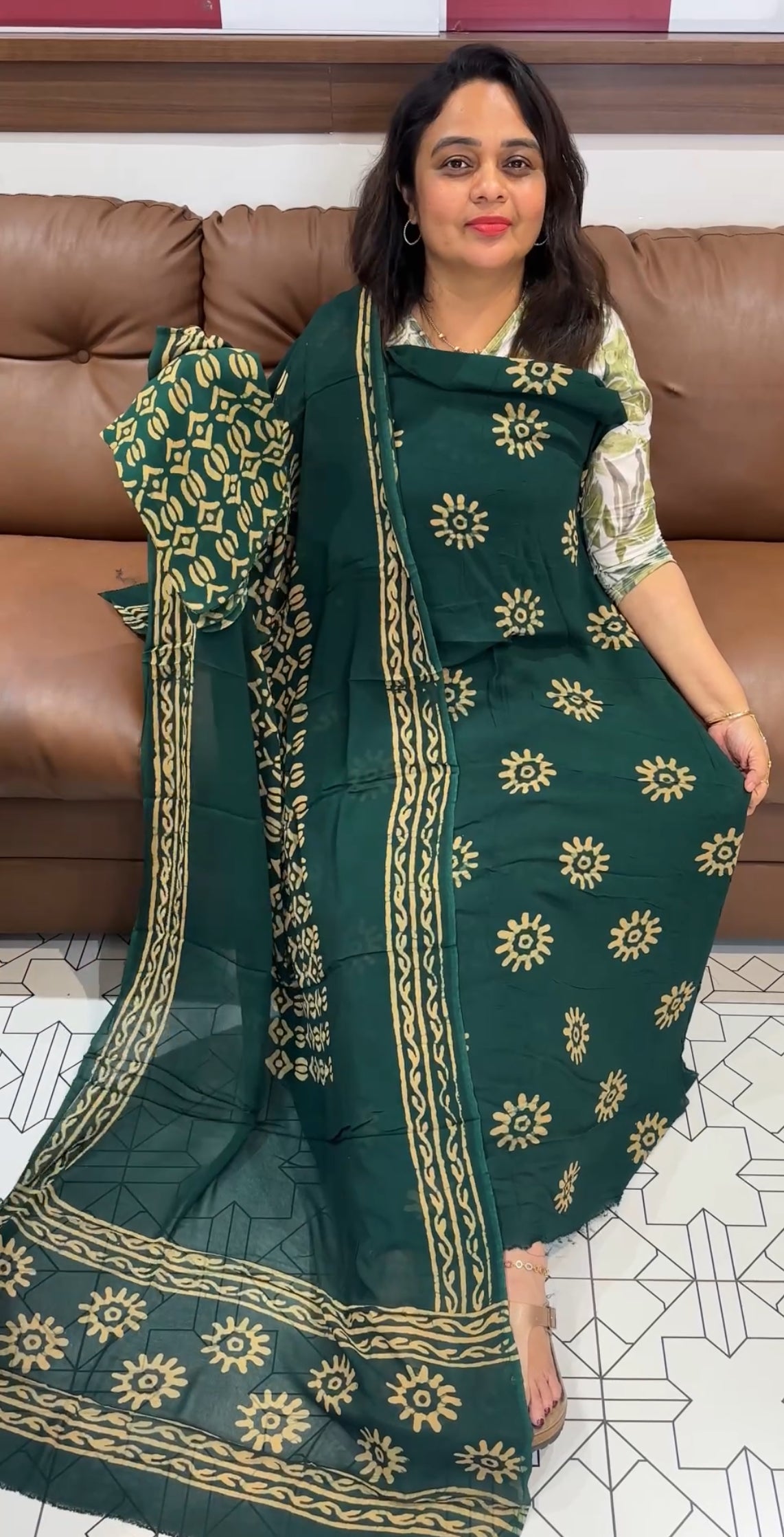 BATIK PRINTED UNSTITCHED SALWAR SUITS - IHA 26337