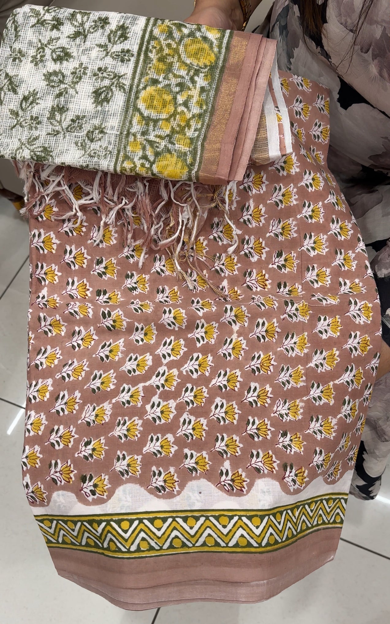 PRINTED COTTON UNSTITCHED SALWAR SUITS - IHA 28645