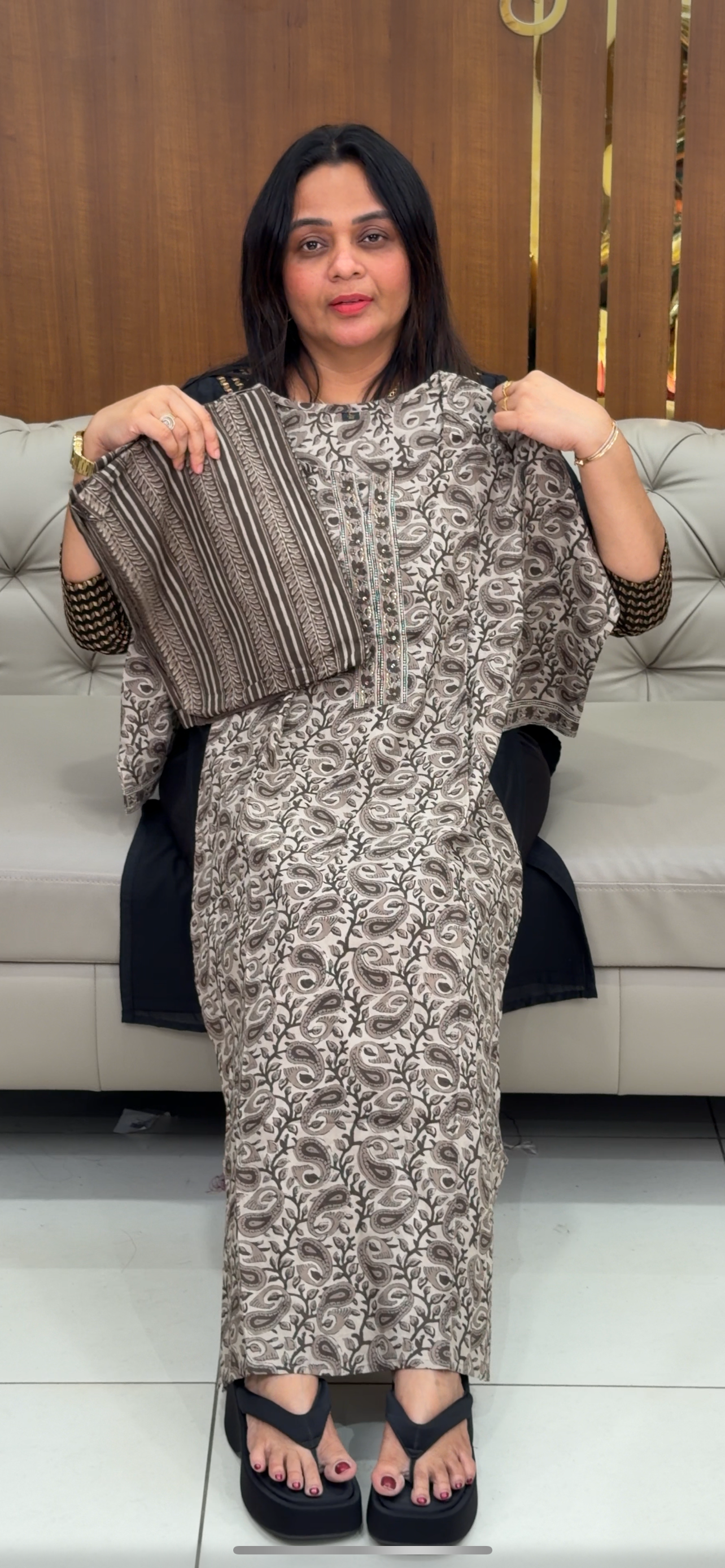 PRINTED COTTON TOP, BOTTOM AND DUPATTA - IHA 29267