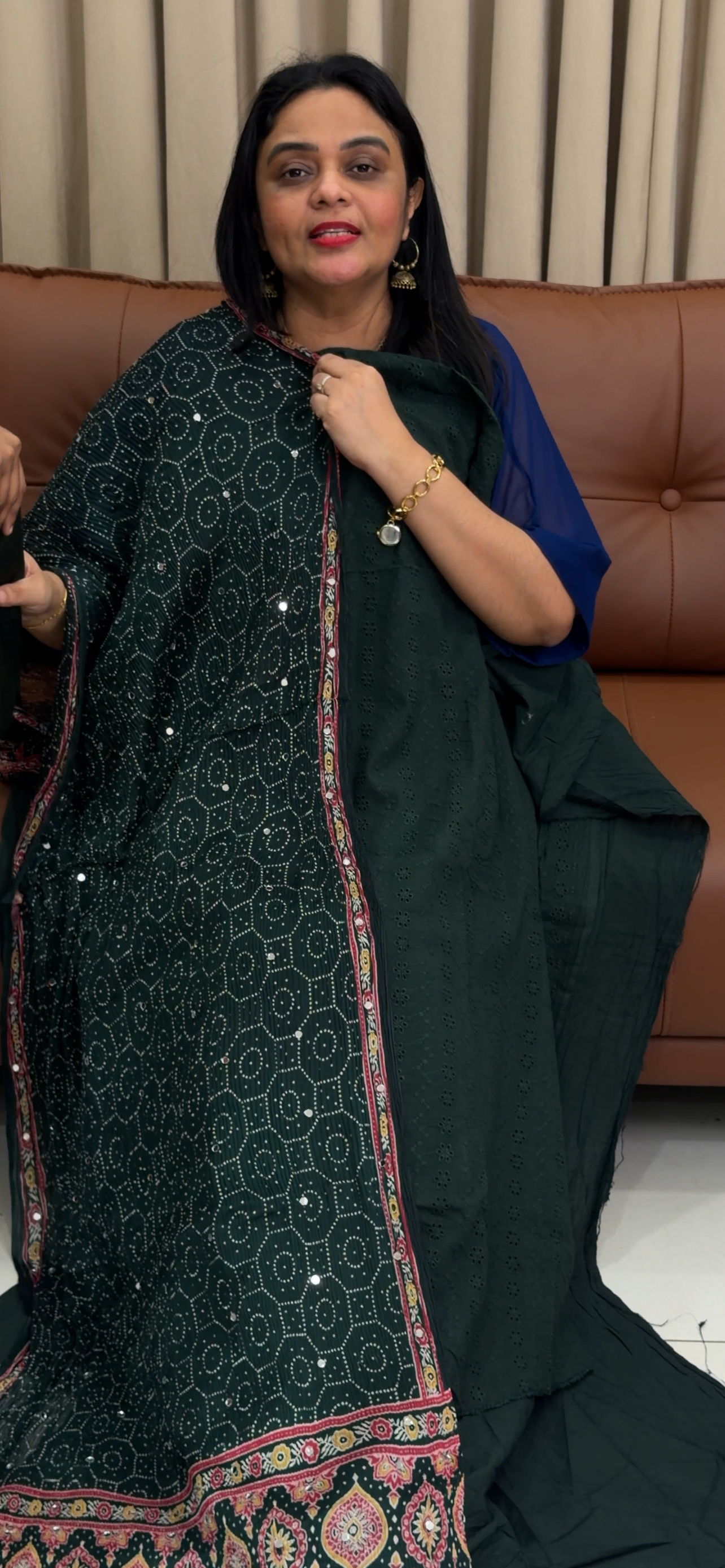 UNSTITCHED SALWAR SUITS - IHA 34083