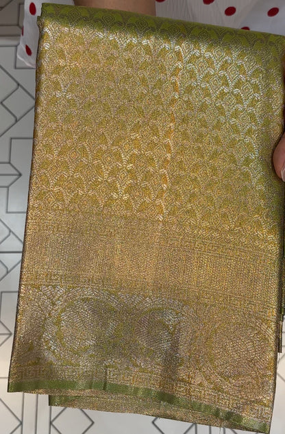 SEMI BANARASI SAREE - IHA 19261