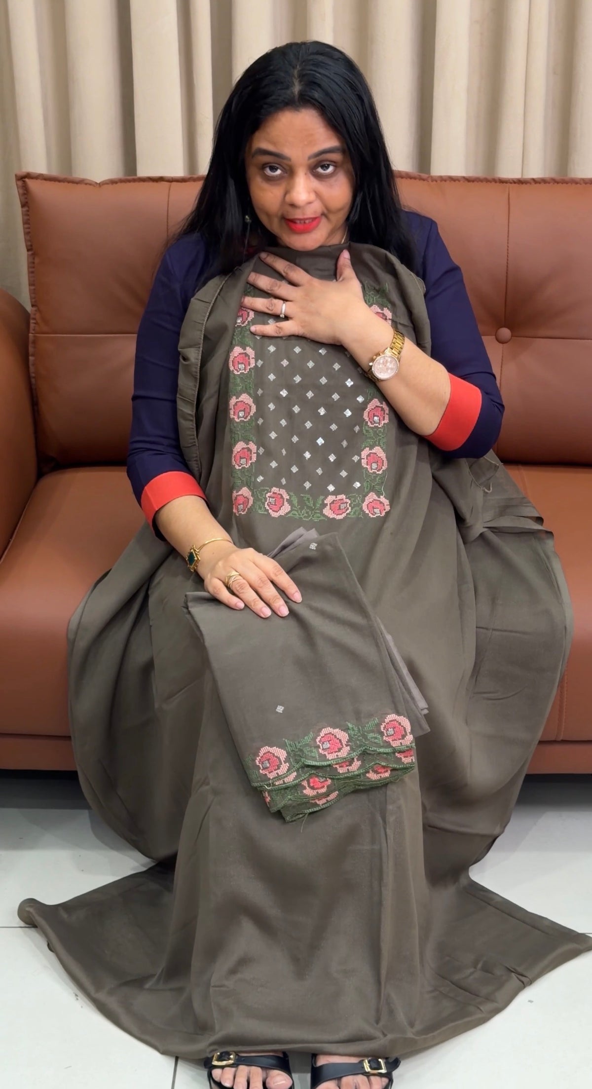 OFFER SALES UNSTITCHED SALWAR SUITS - IHA 35415