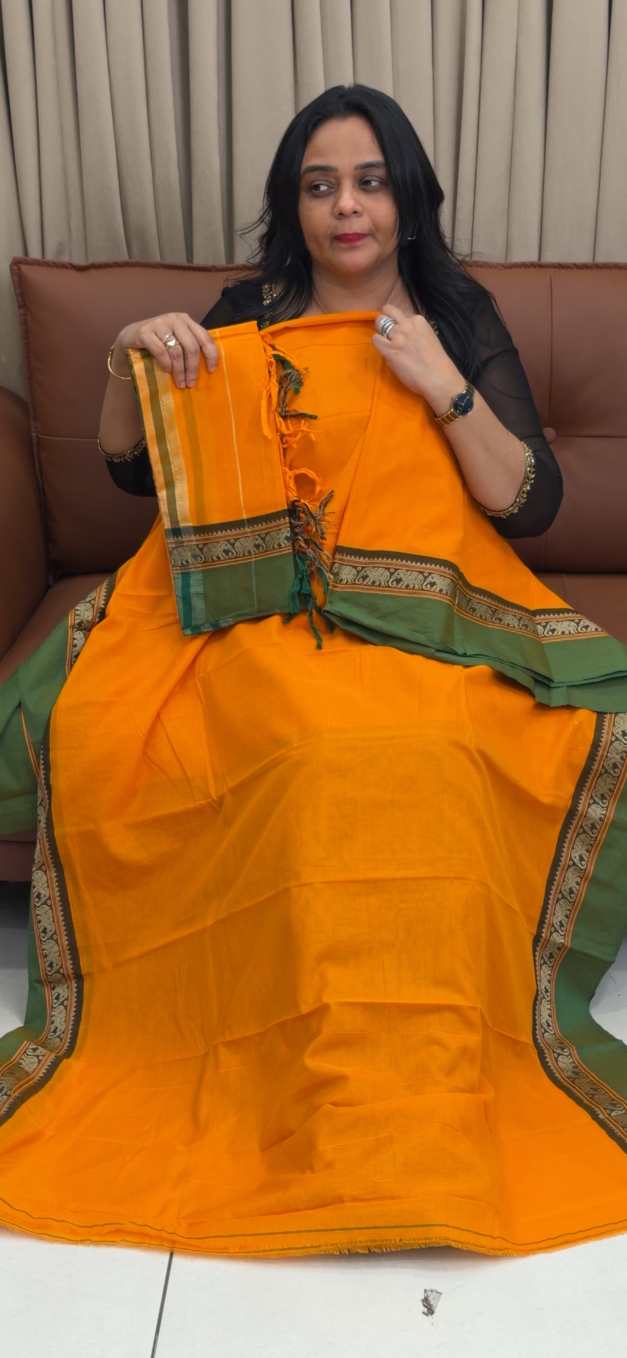 HANDLOOM COTTON UNSTITCHED SALWAR SUITS - IHA 35043