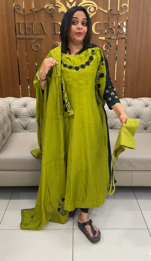 ANARKALI TOP, BOTTOM AND DUPATTA - IHA 28267