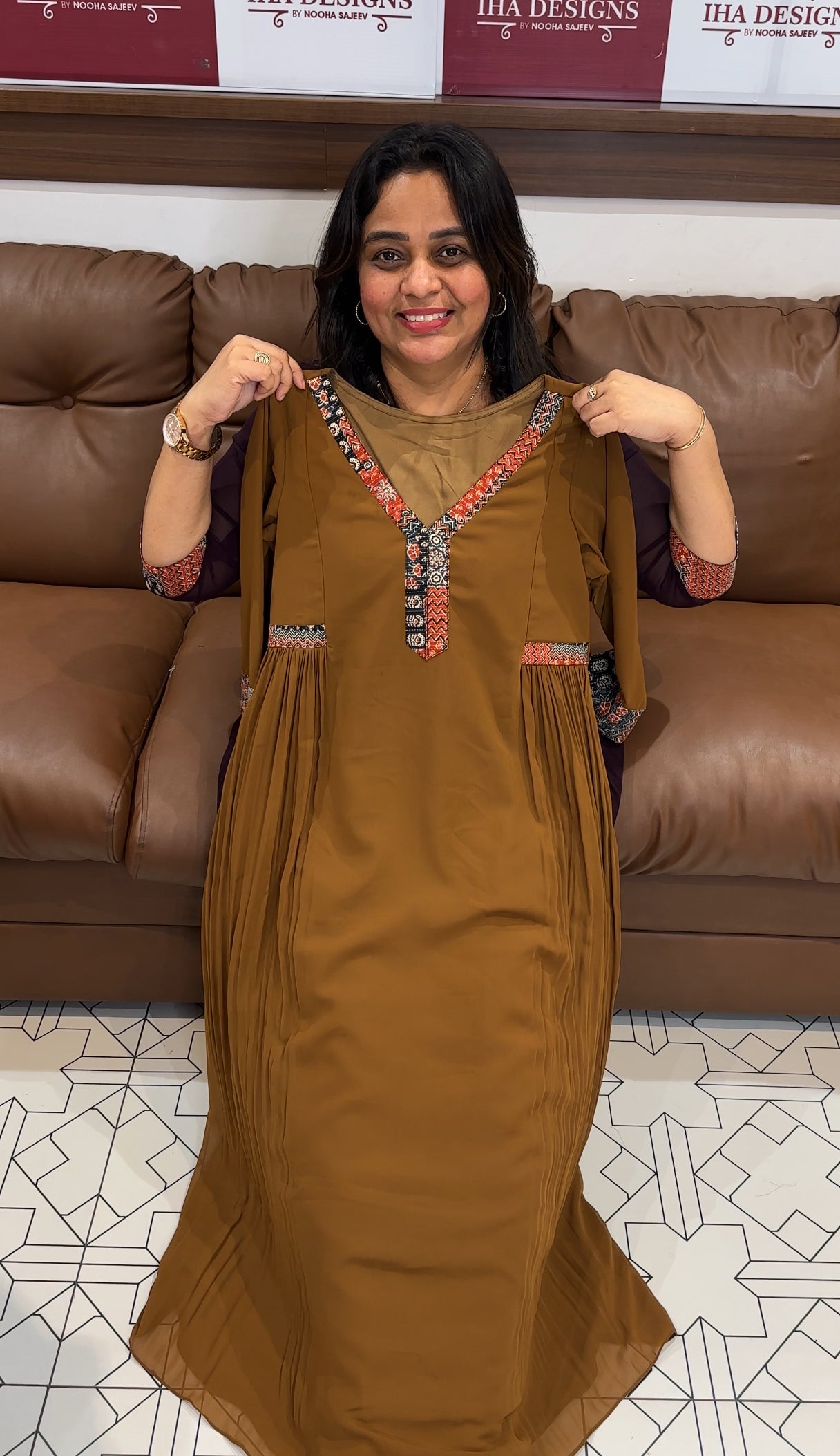 IHA'S IN -HOUSE LONG A-LINE TOPS - IHA 27158