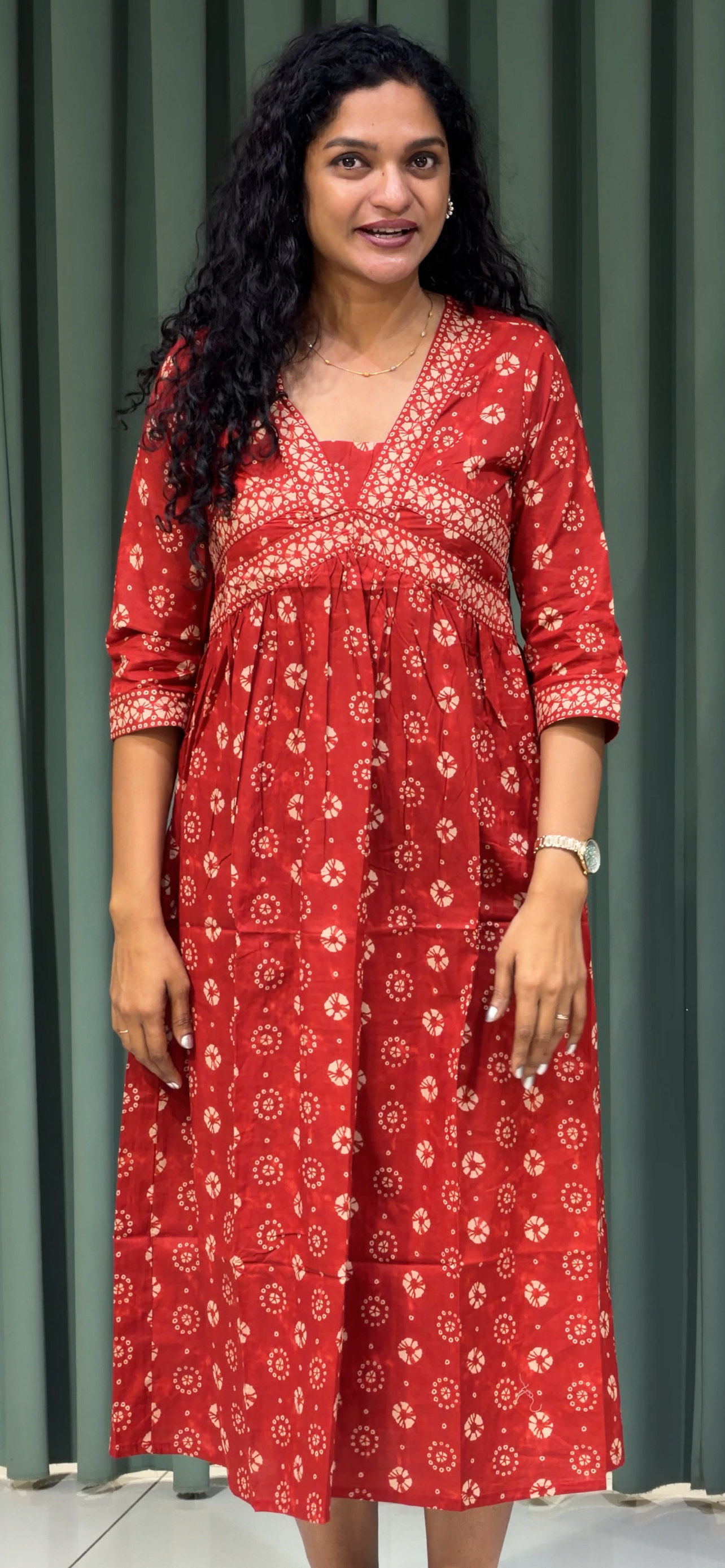 PRINTED COTTON TOPS - IHA 33008