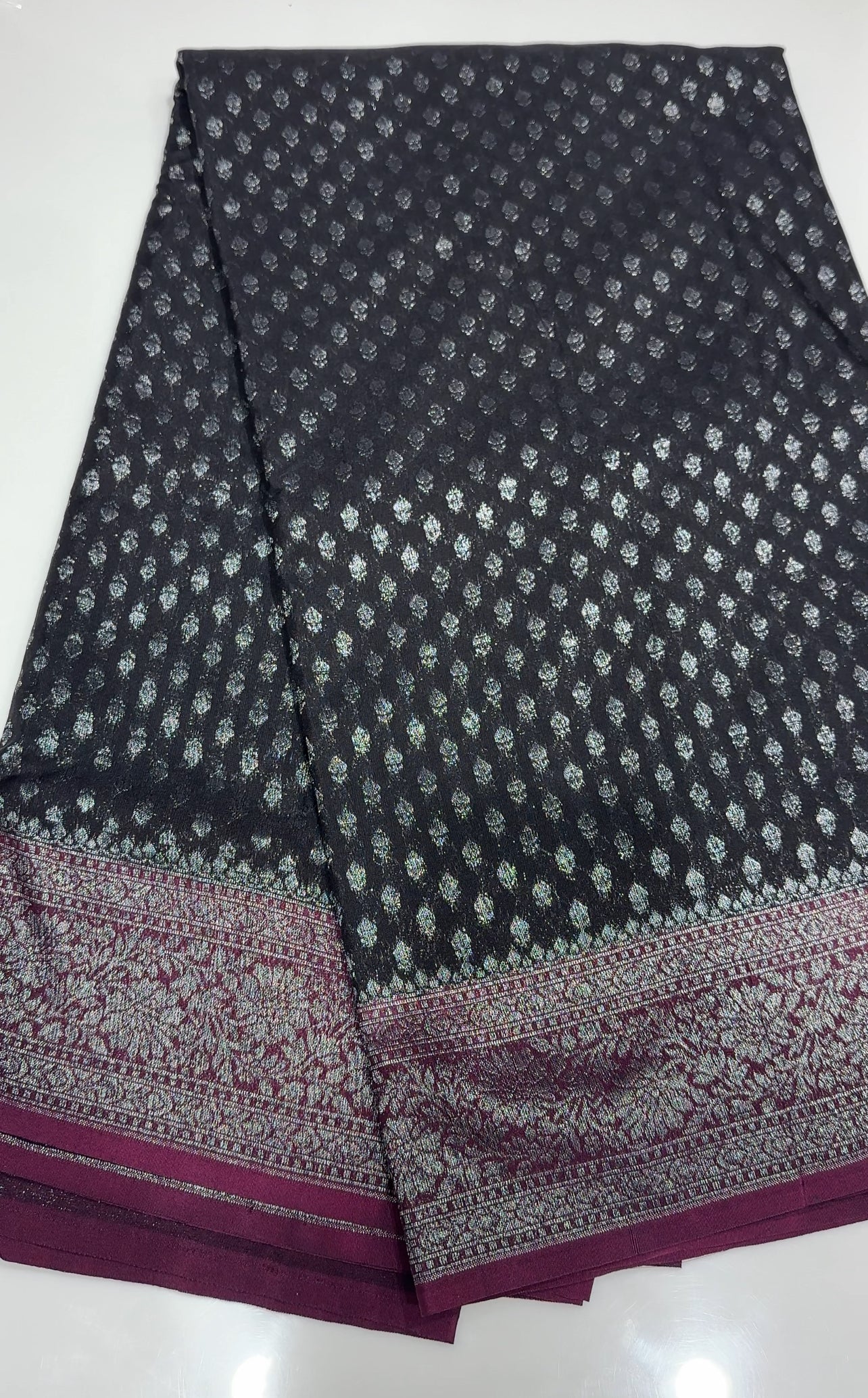 SEMI BANARASI SAREES - IHA 27136