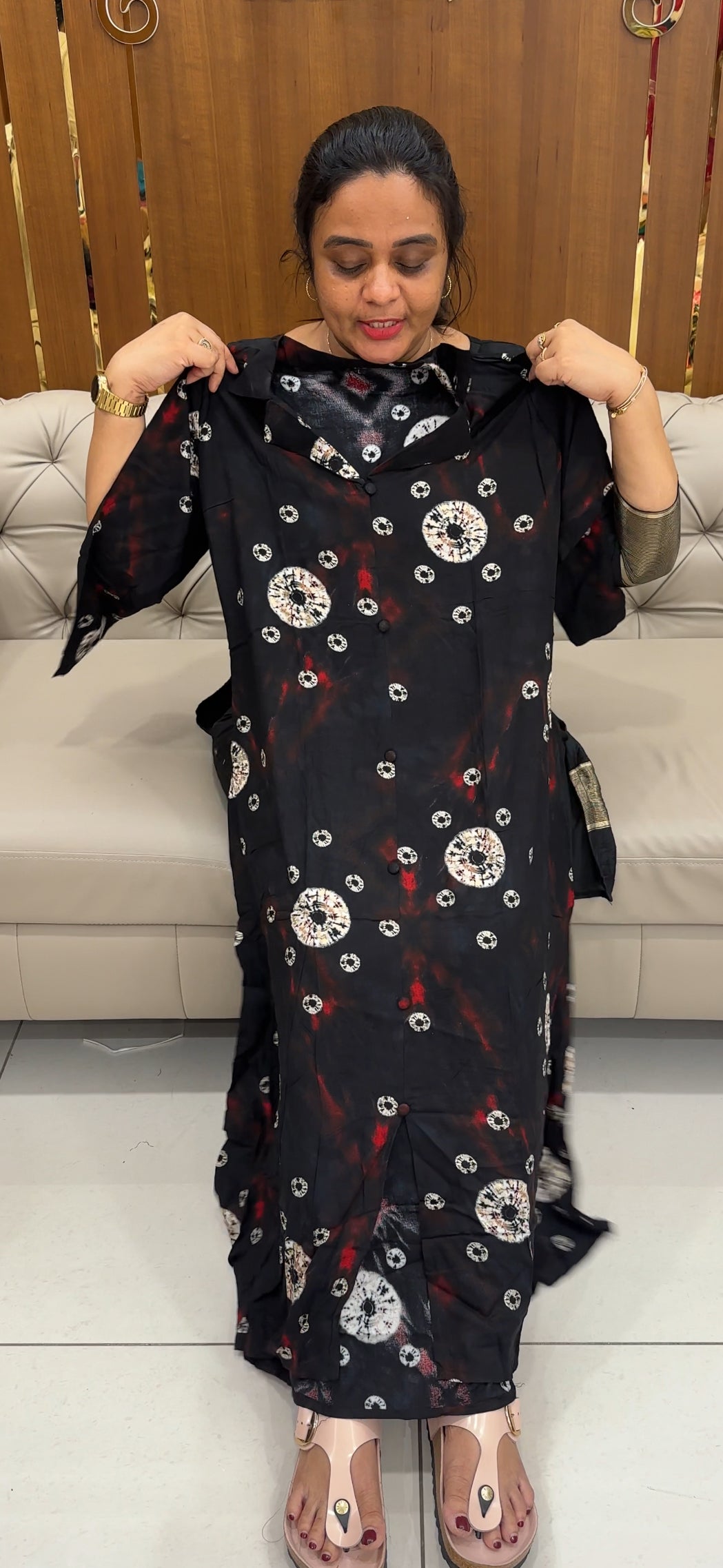 PRINTED RAYON TOPS - IHA 26764