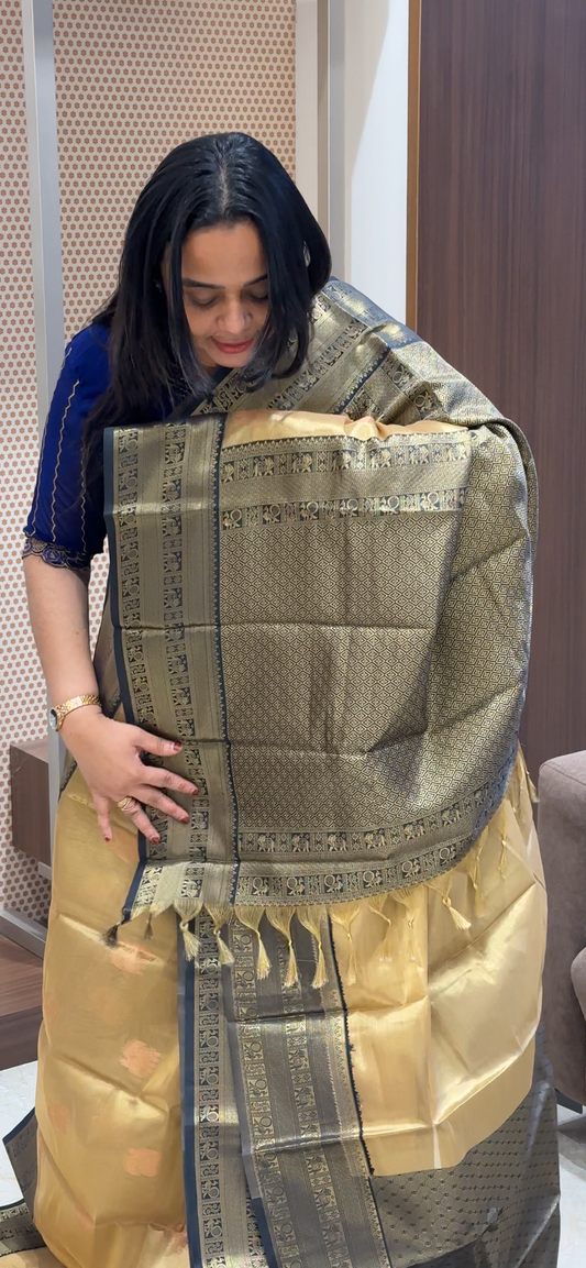 SEMI TISSUE SILK SAREES - IHA 31758