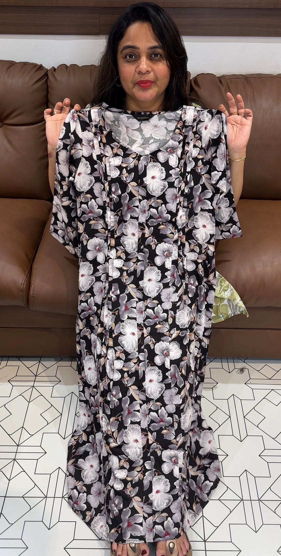 PRINTED LONG TOPS - IHA  26290
