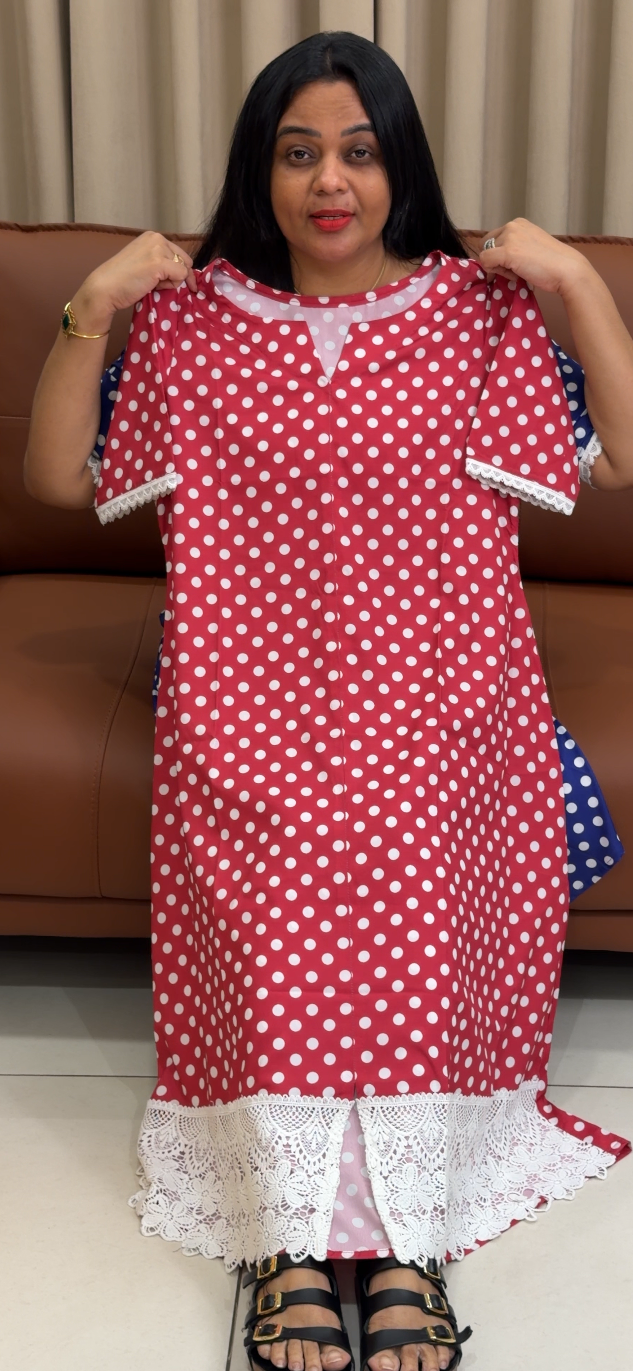IHA'S IN-HOUSE CRAPE FROCKS - IHA 35266