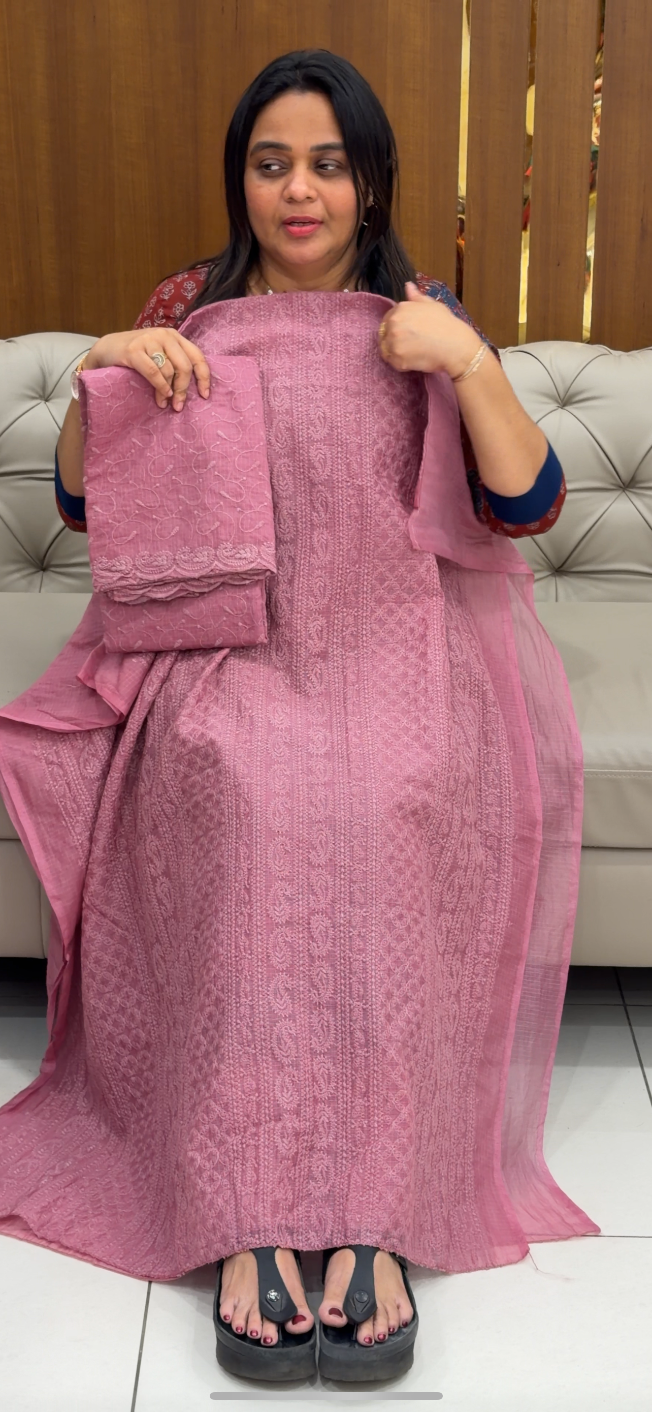 NET KOTA UNSTITCHED SALWAR SUITS - IHA 28760