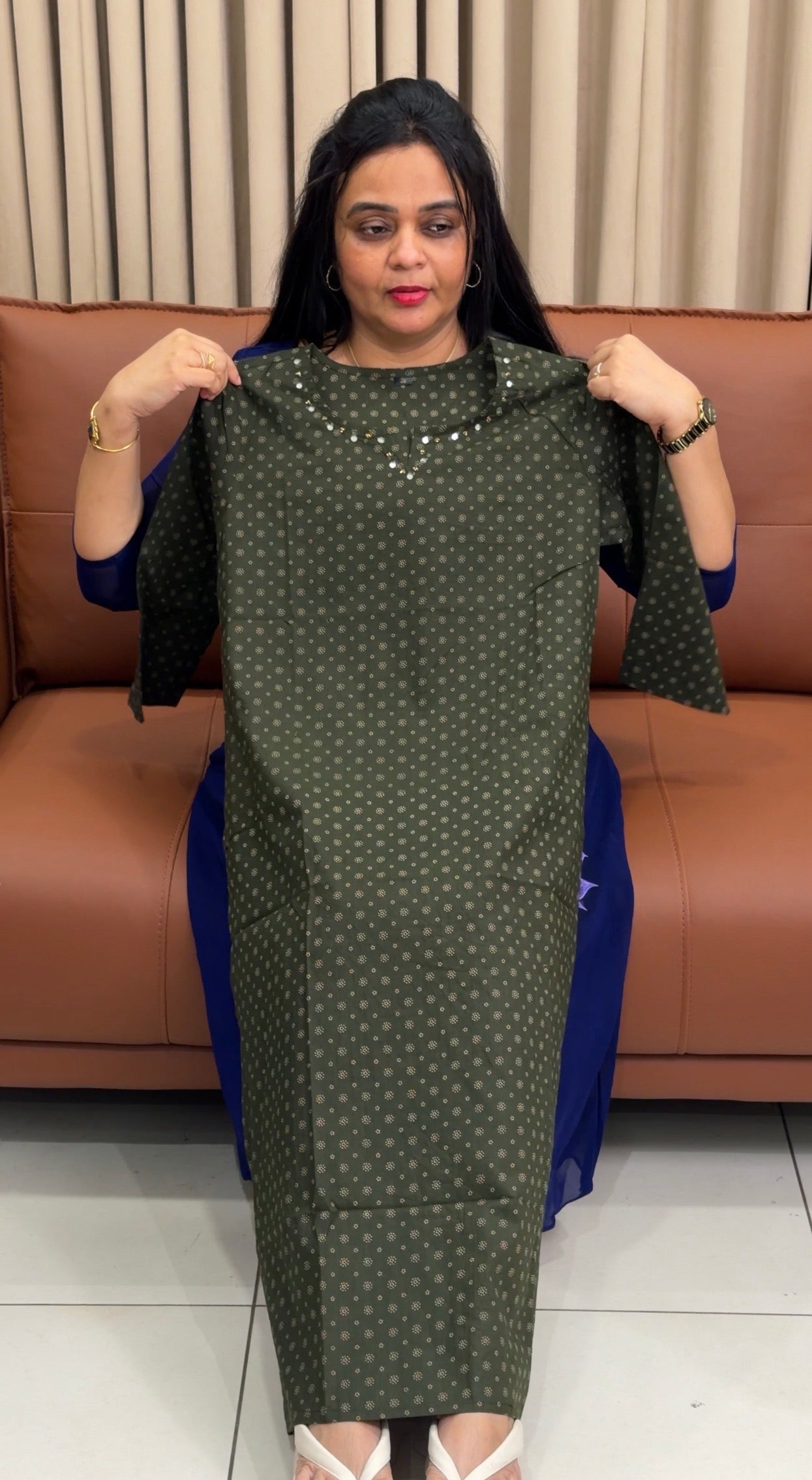 COTTON PRINTED TOPS - IHA 34927