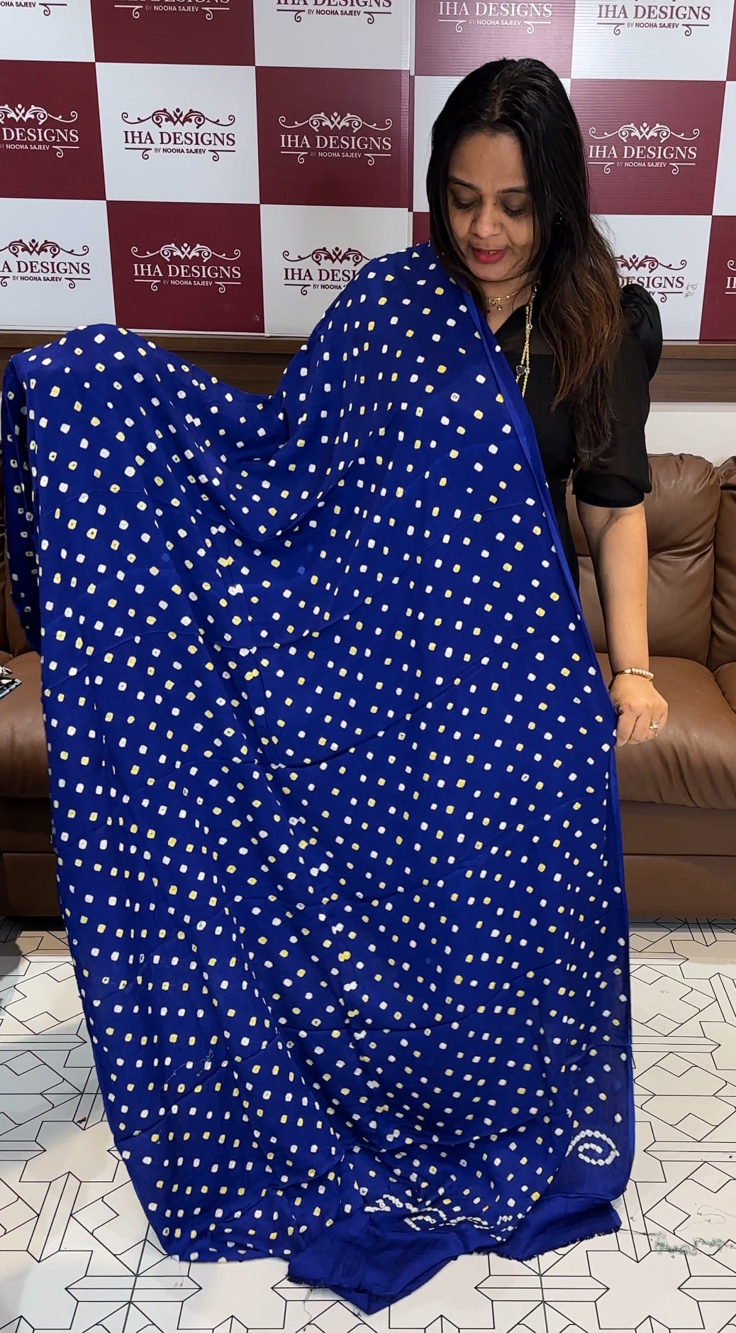 BANDHEJ PRINTED DUPATTA - IHA 18609