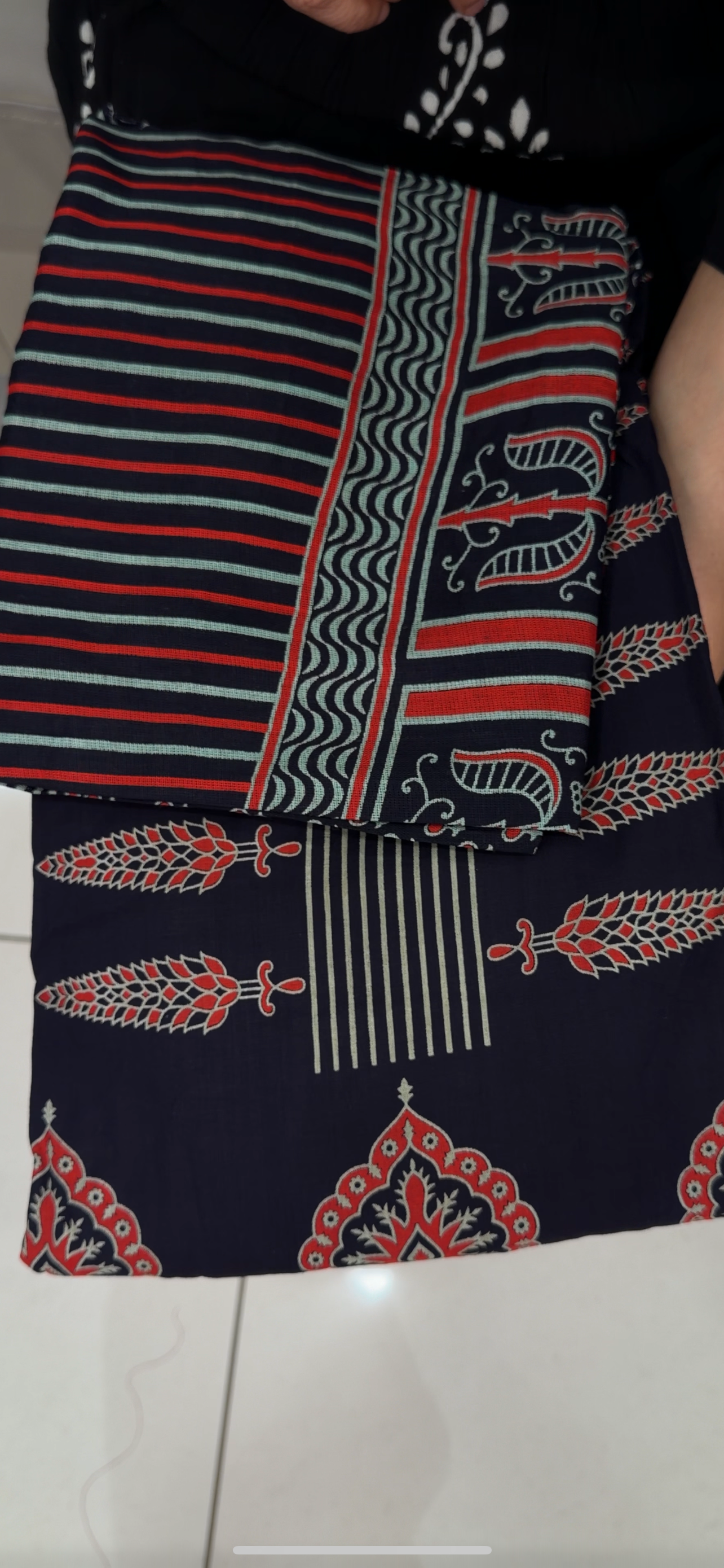 COTTON AJRAKH UNSTITCHED SALWAR SUITS - IHA 29189