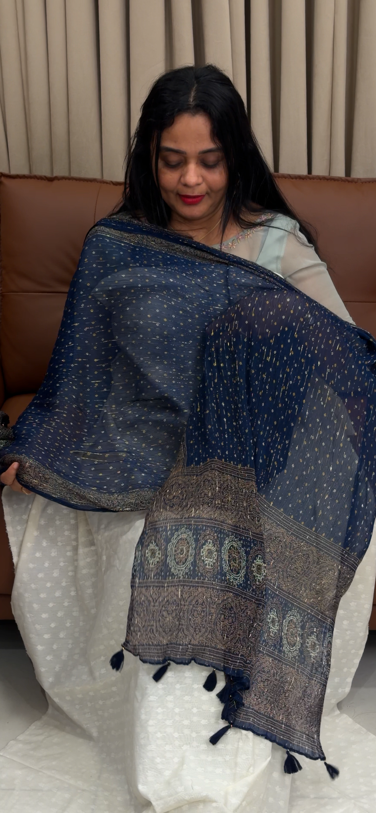 COTTON UNSTITCHED SALWRA SUITS - IHA 34527