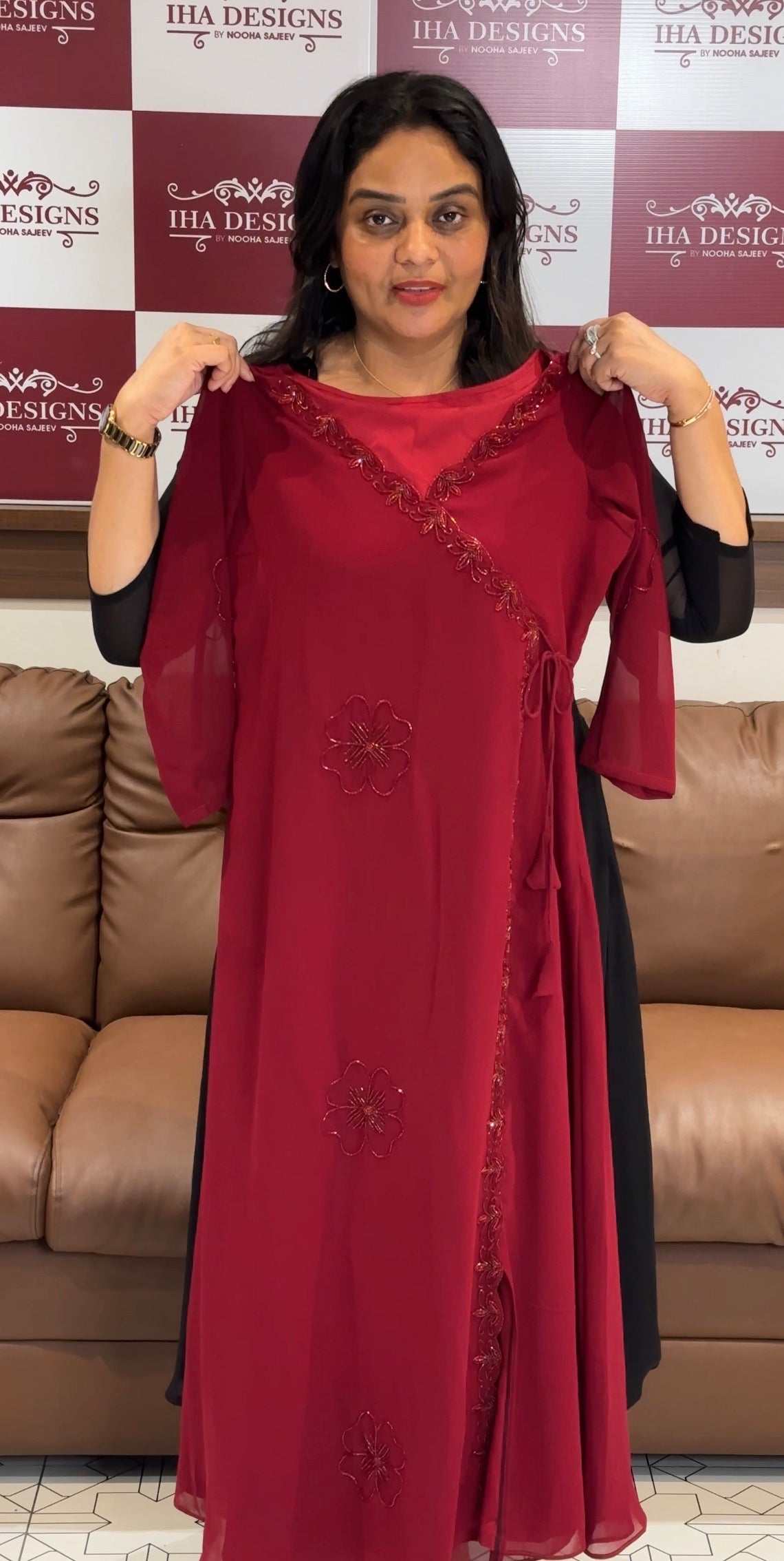 IHA'S IN-HOUSE HAND WORKED ALINE TOPS - IHA 31201