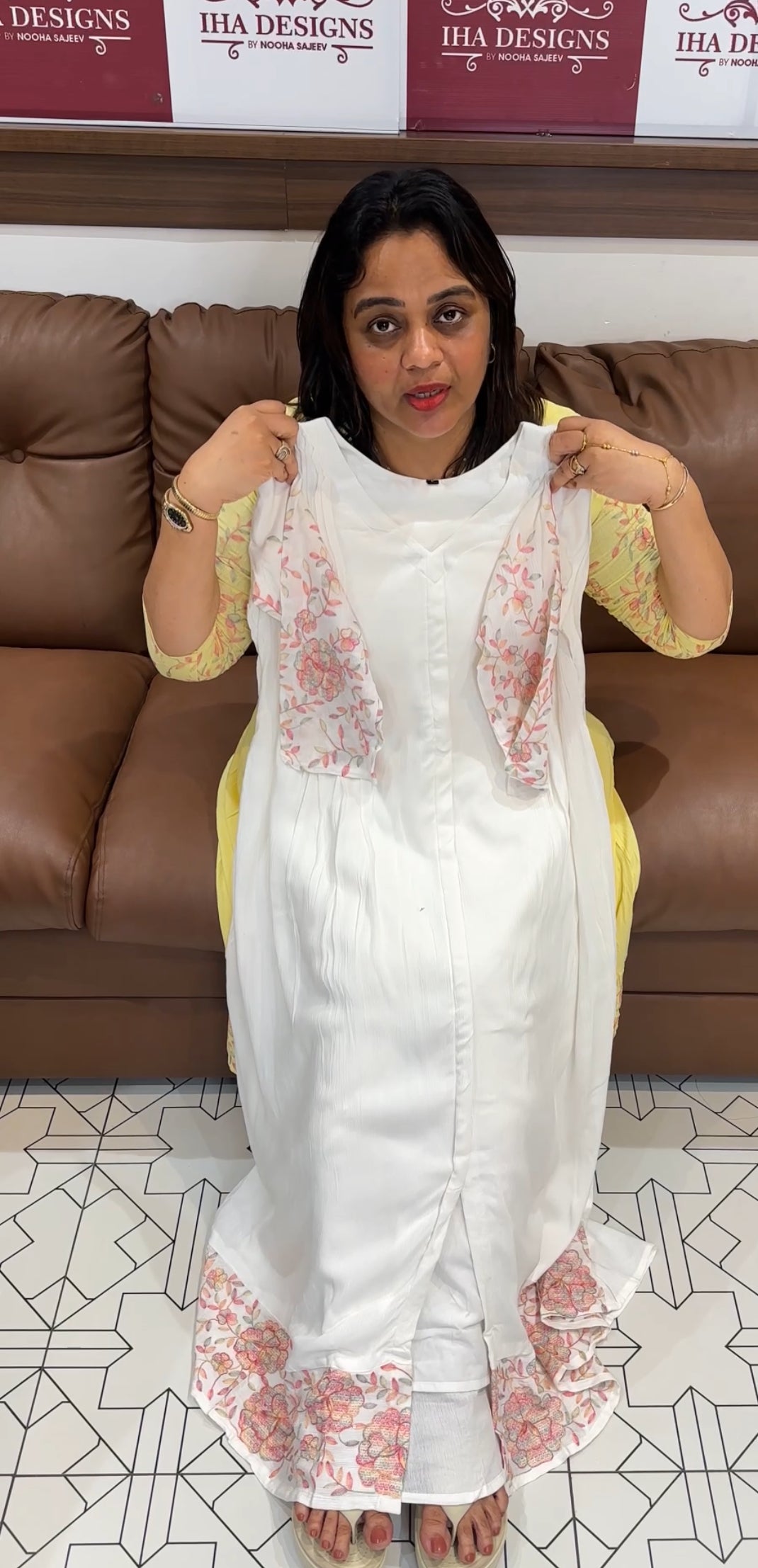 CRUSHED RAYON ALINE TOPS - IHA 24745