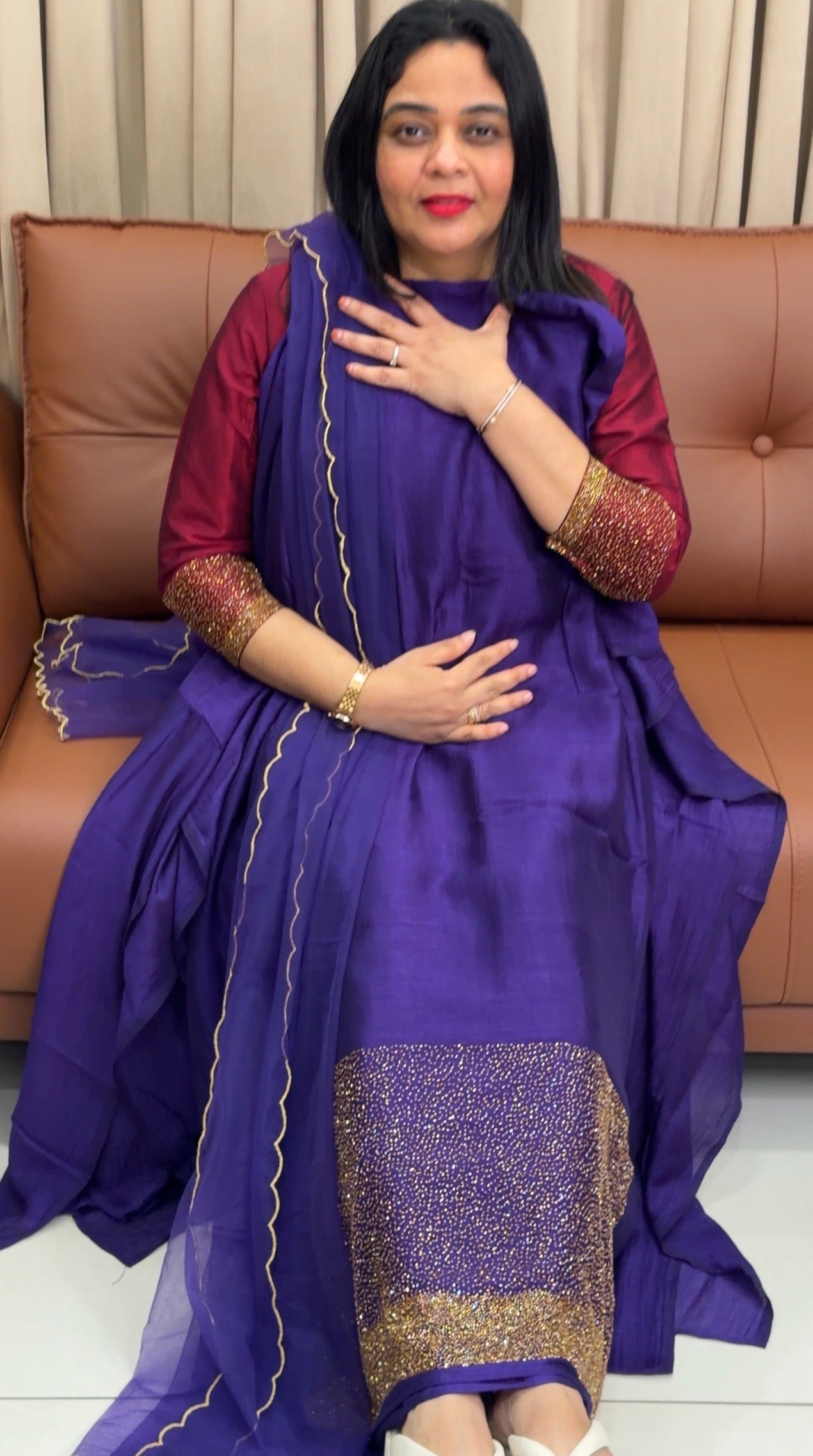 IHA'S IN-HOUSE SEMI RAW SILK UNSTITCHED SALWAR SUITS - IHA 33788