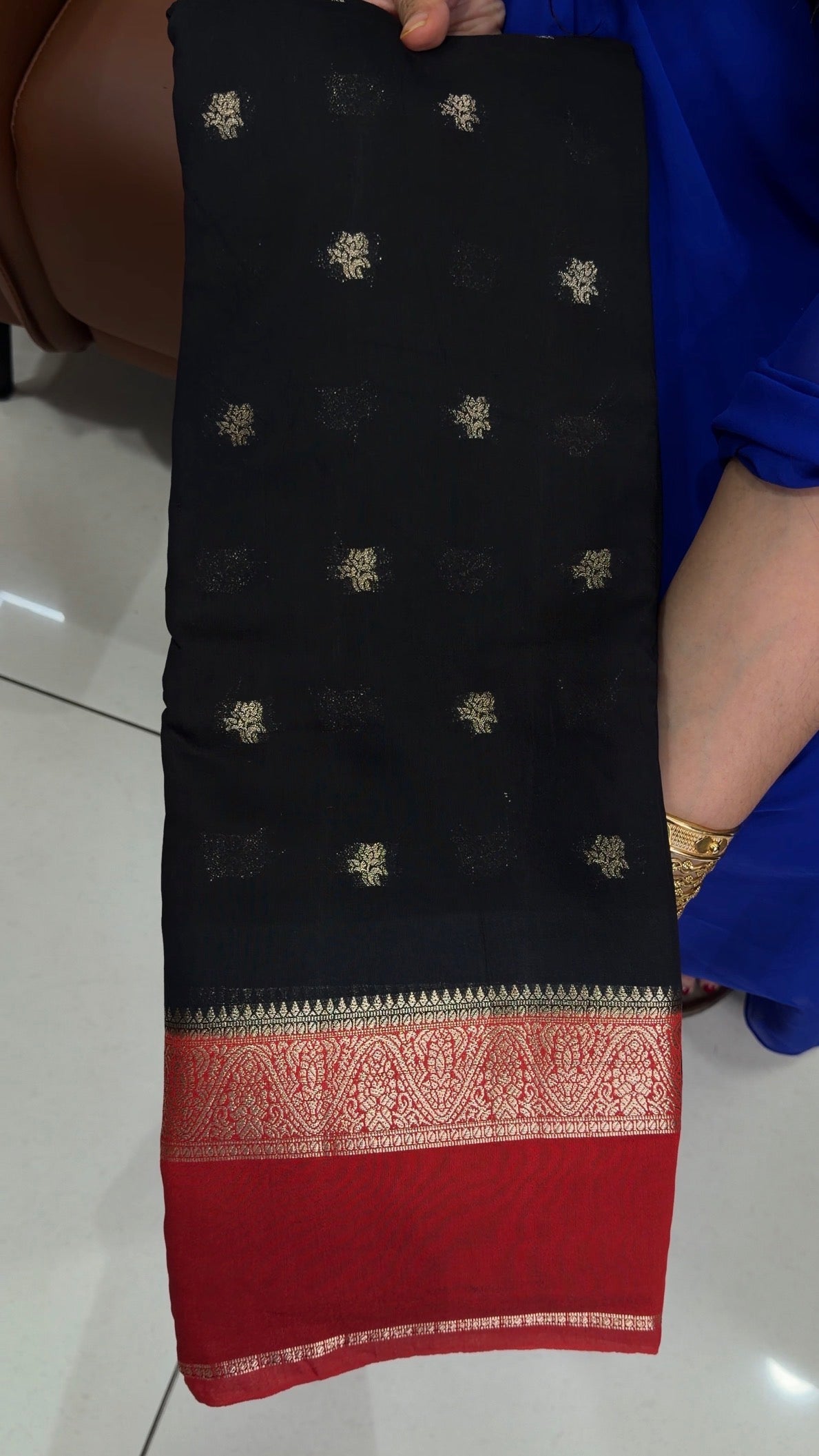 MUL CHANDERI SAREE - IHA 33740