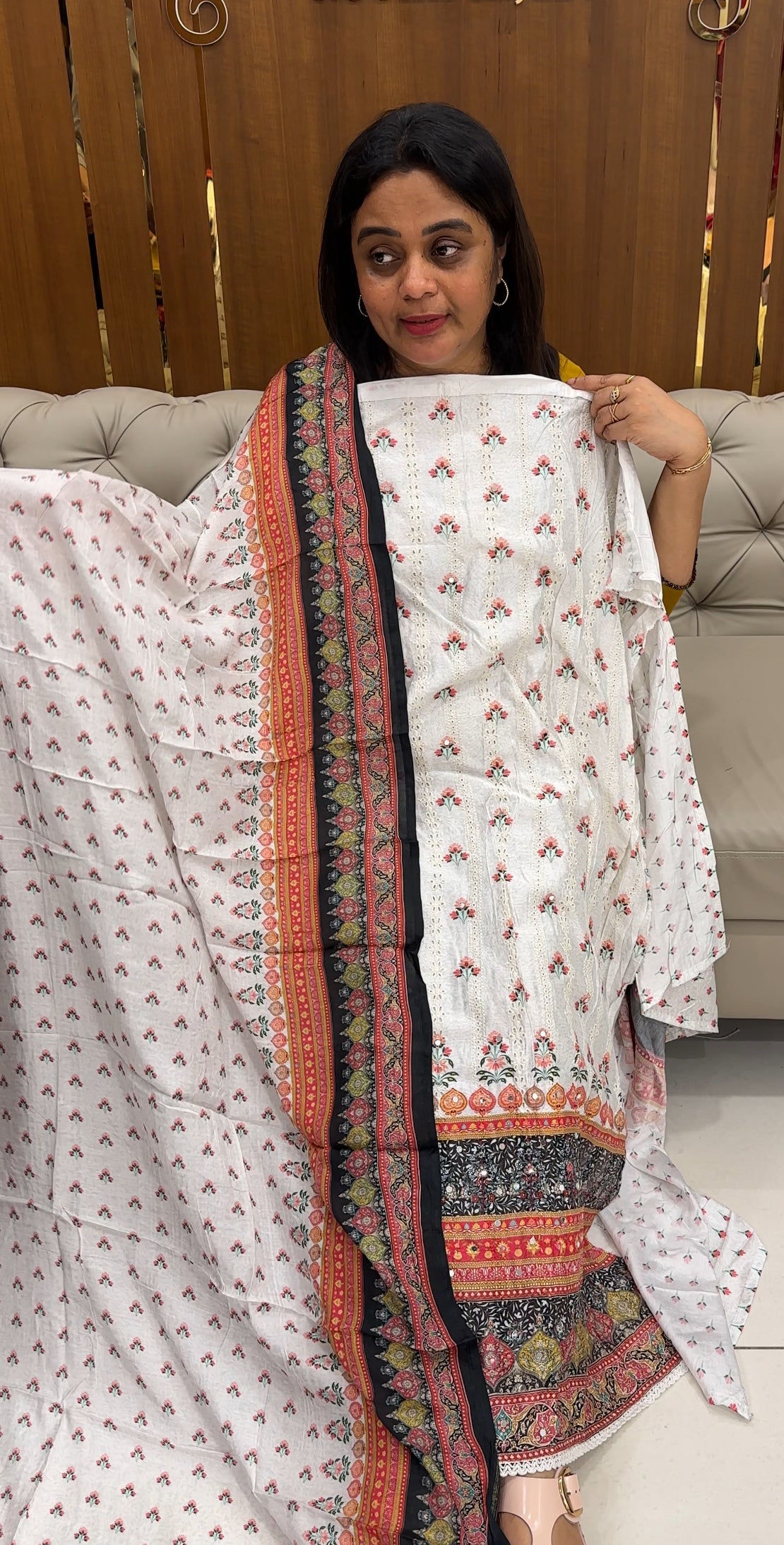 MUSLIN SILK UNSTITCHED SALWAR SUITS - IHA 26792