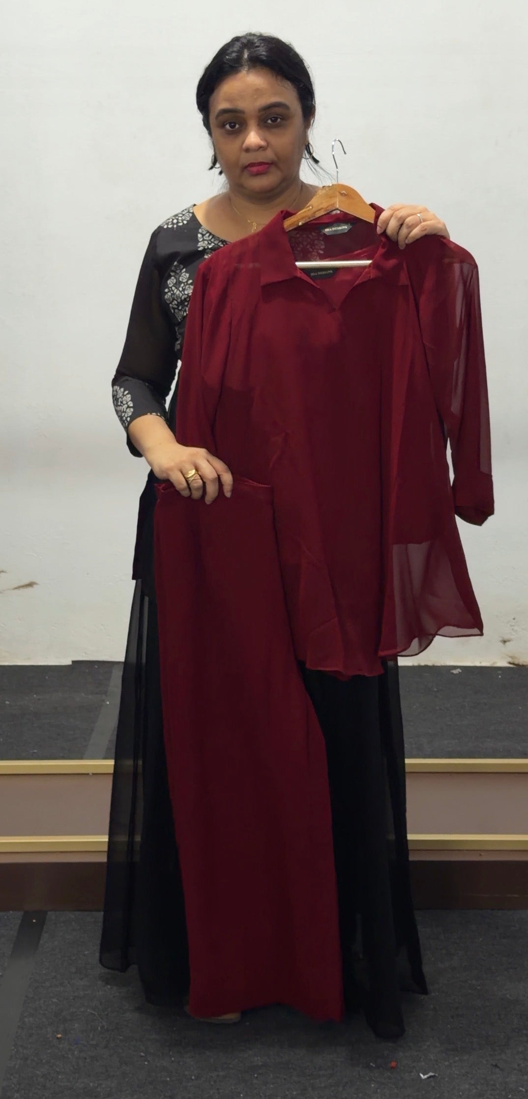 IHA'S IN-HOUSE GEORGETTE CO-ORDS SETS - IHA 36070