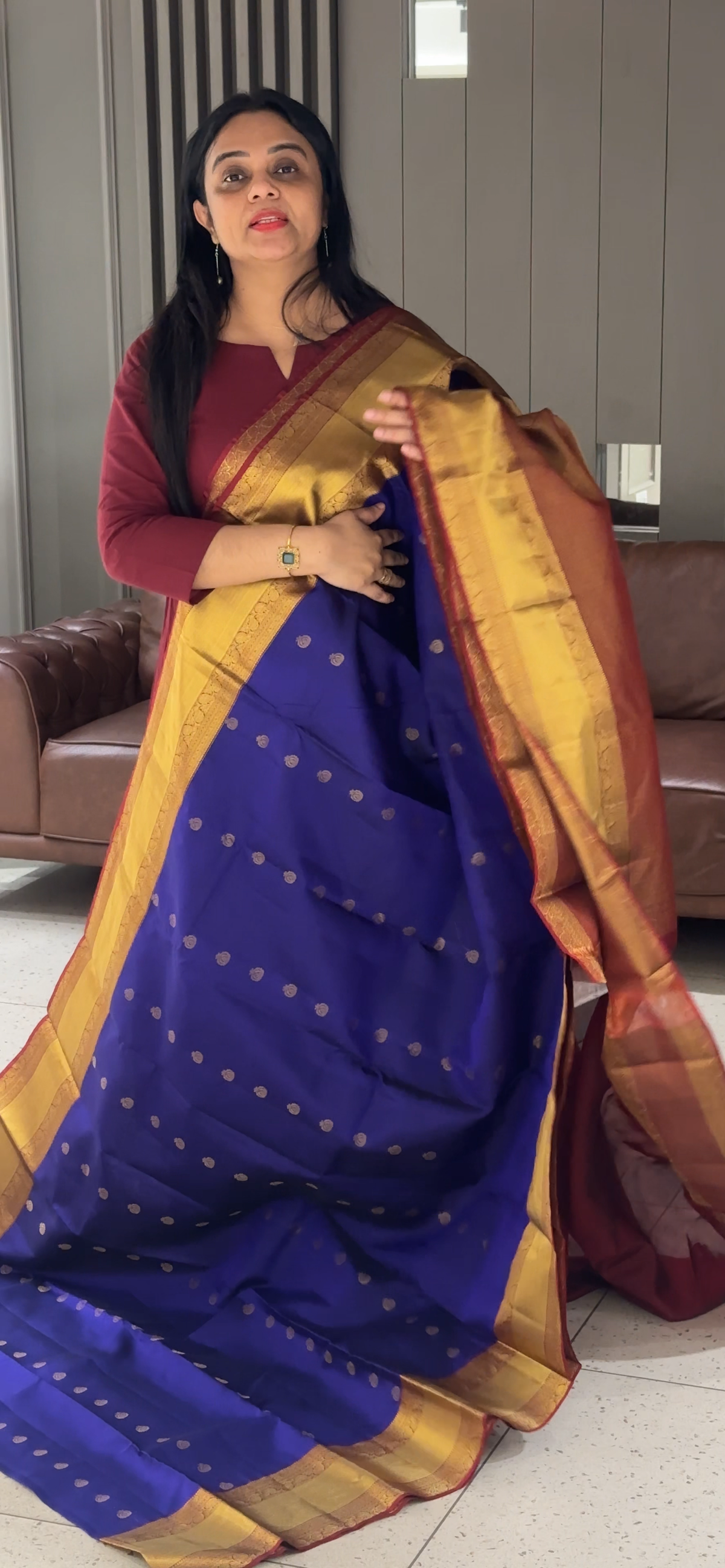 DESIGNER KANCHIPURAM SAREES - IHA 35575