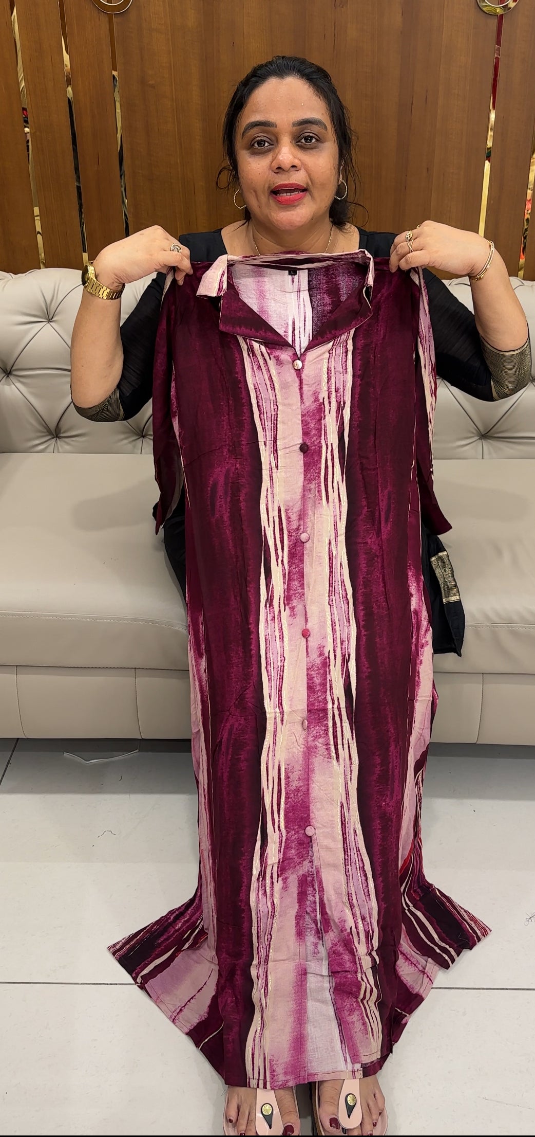 PRINTED RAYON TOPS - IHA 26764