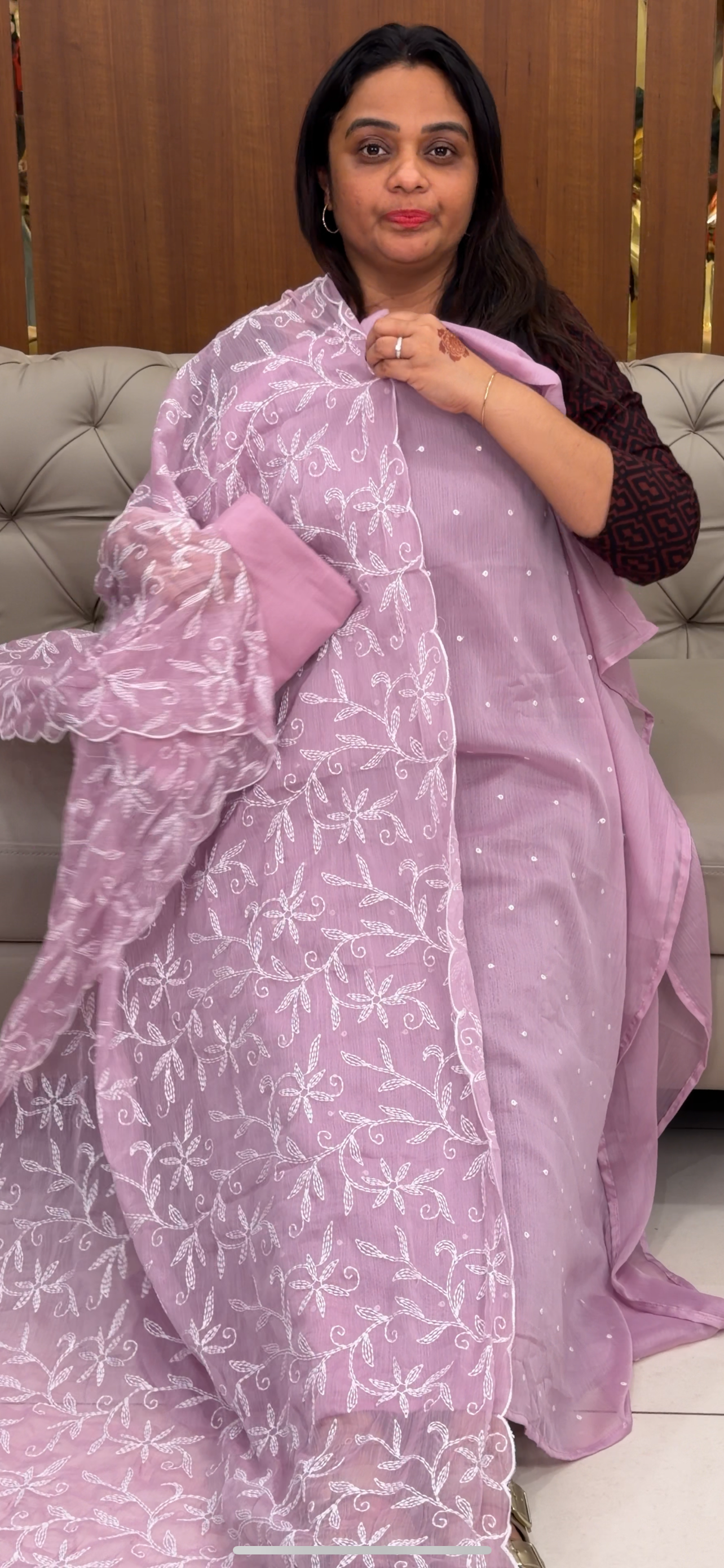 CHIFFON UNSTITCHED SALWAR SUITS - IHA 30183