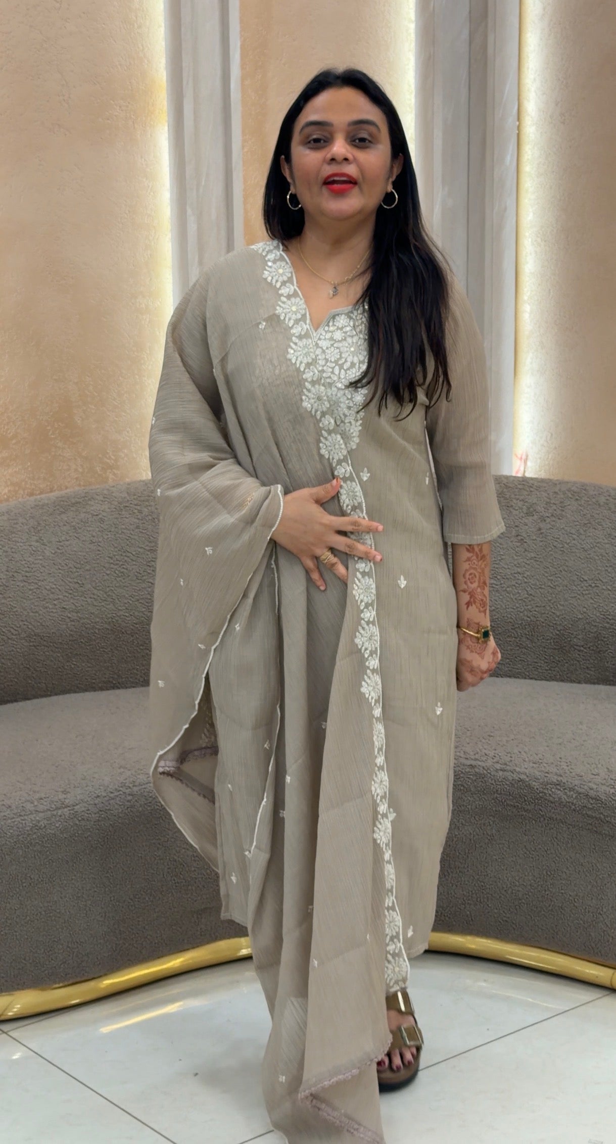MUL CRUSHED UNSTITCHED SALWAR SUITS - IHA 33058