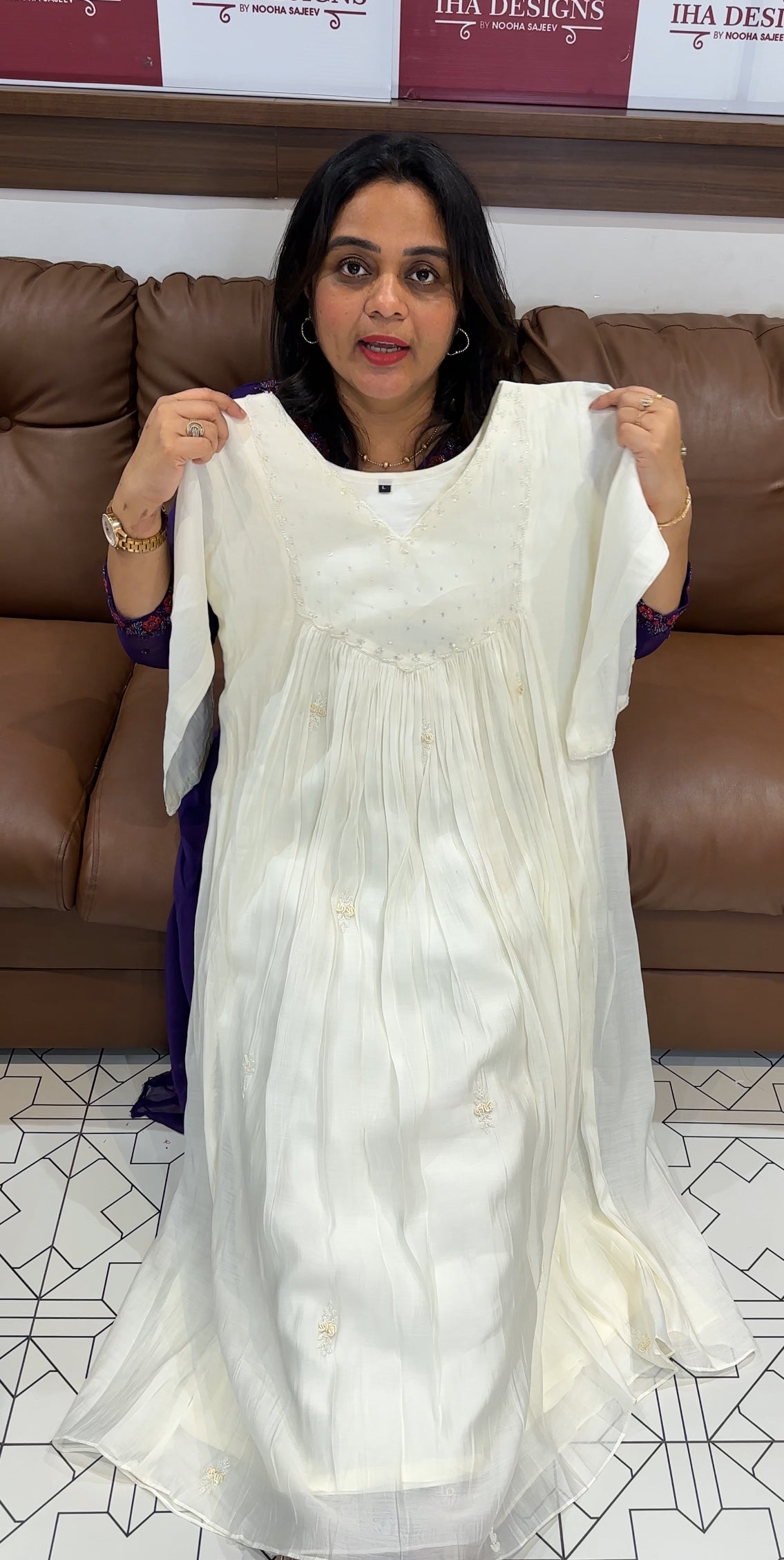 MALAI CHANDERI ALINE TOPS - IHA 26722